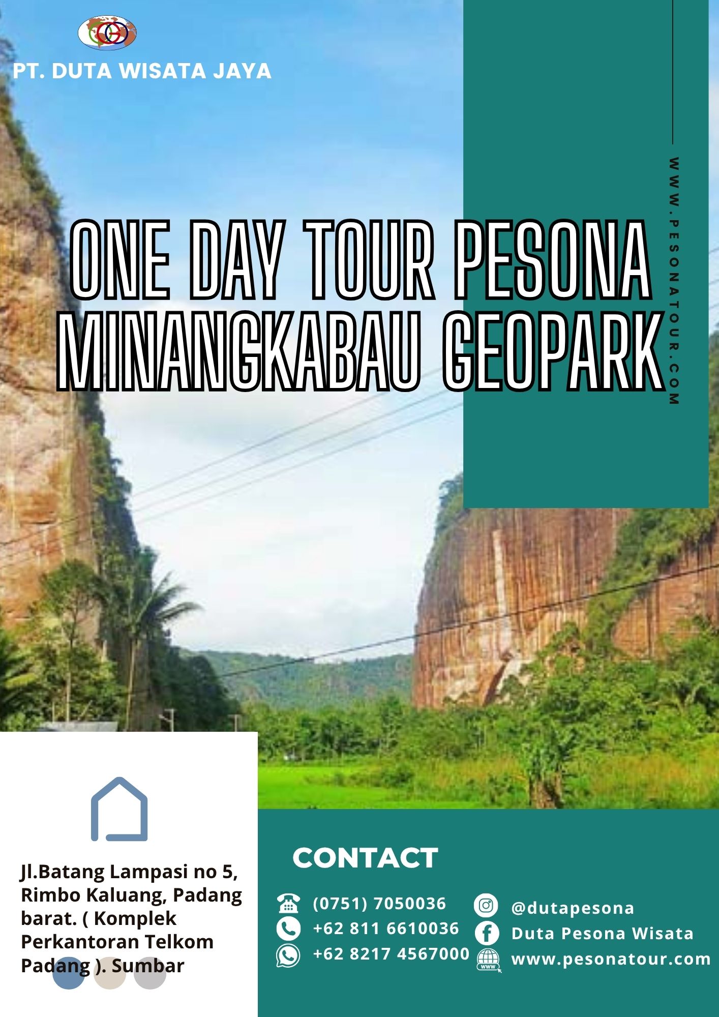 One day Tour Pesona Minangkabau Geopark