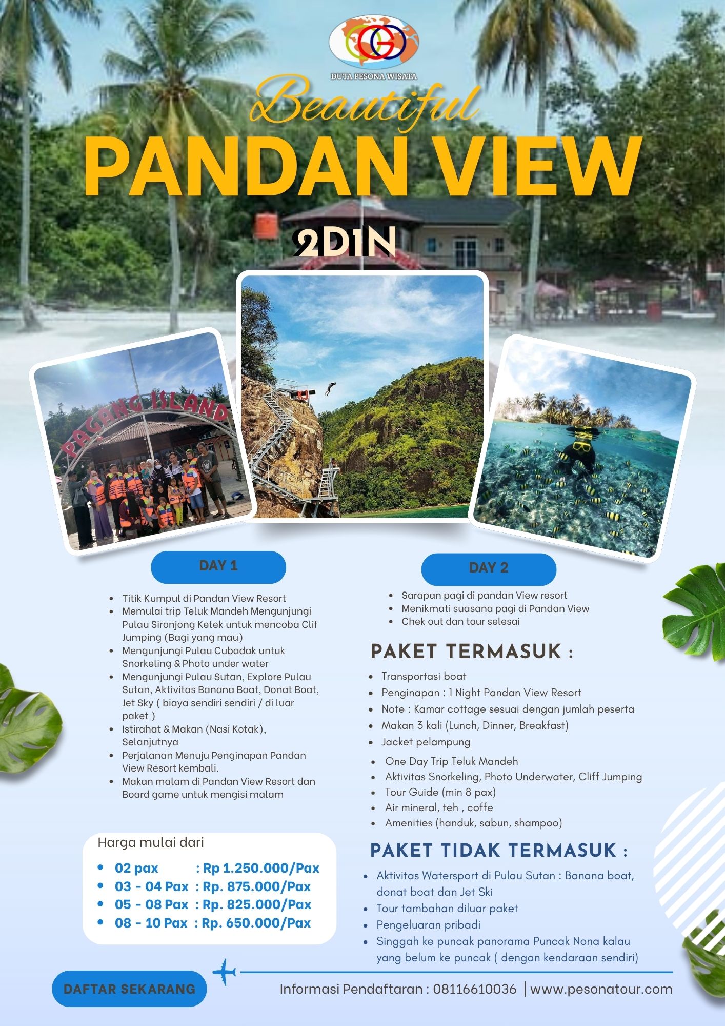 2 Days 1 Night Pandan View Resort