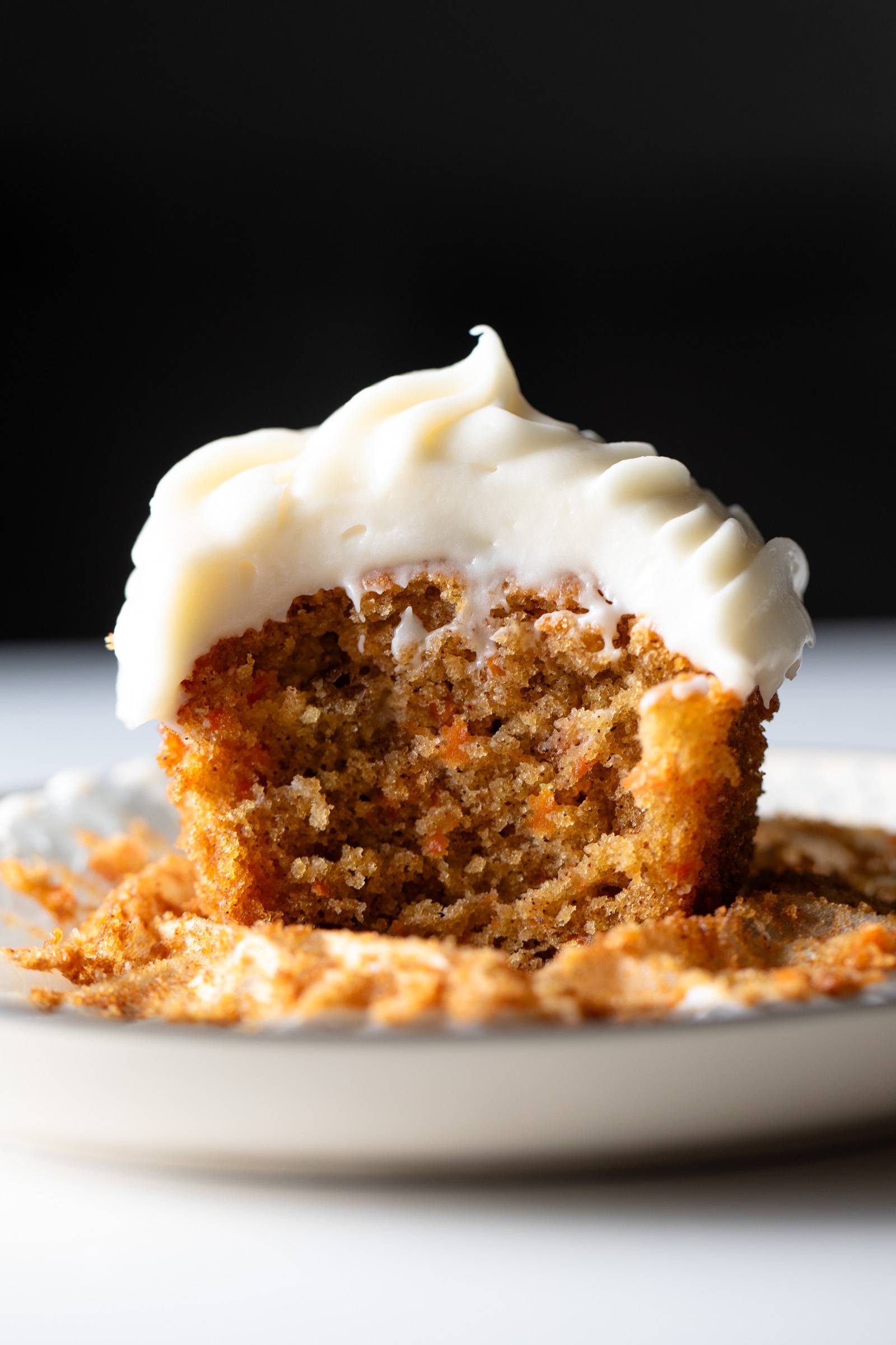 Carrot cupcake w/ vanilla cream cheese frosting 