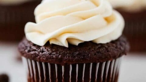 Chocolate cupcake w/ vanilla buttercream