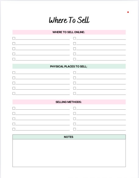 Shopify Store Planner – Your Ultimate E-Commerce Organizer!