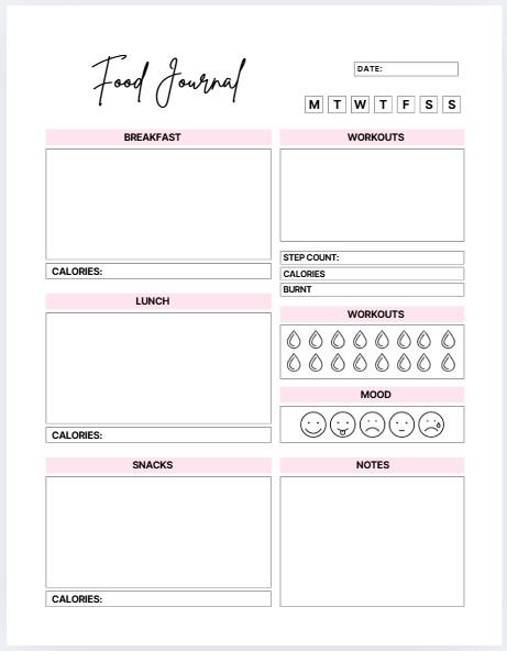 Food Journal and Tracker