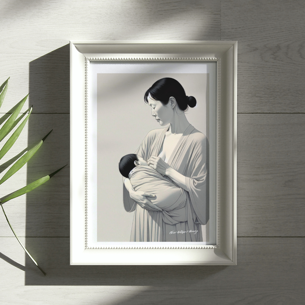 The Beauty of Motherhood – Digital Art Print (8.5" x 11")