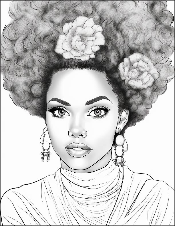 Shades of Beauty An Adult Coloring Book - 35 Downloadable, Printable Coloring Pages