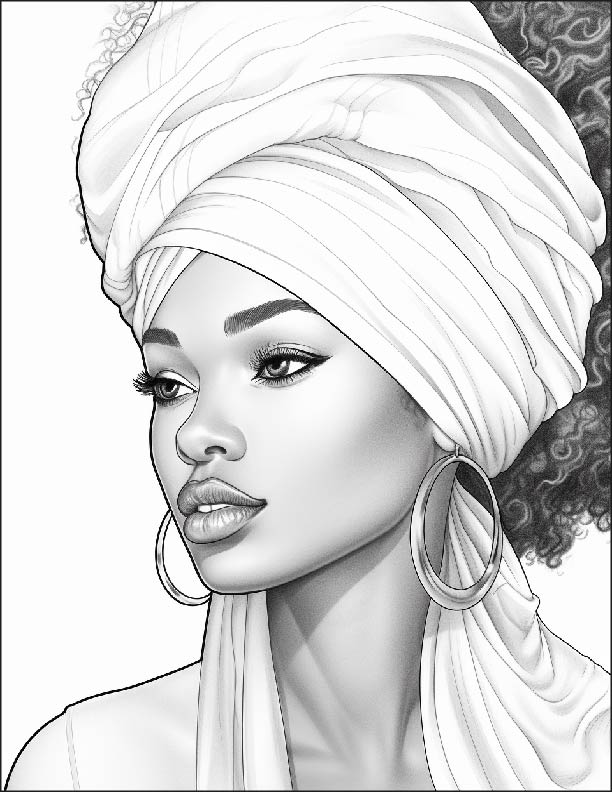Shades of Beauty An Adult Coloring Book - 35 Downloadable, Printable Coloring Pages