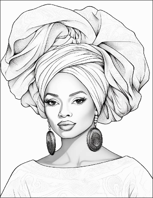 Shades of Beauty An Adult Coloring Book - 35 Downloadable, Printable Coloring Pages