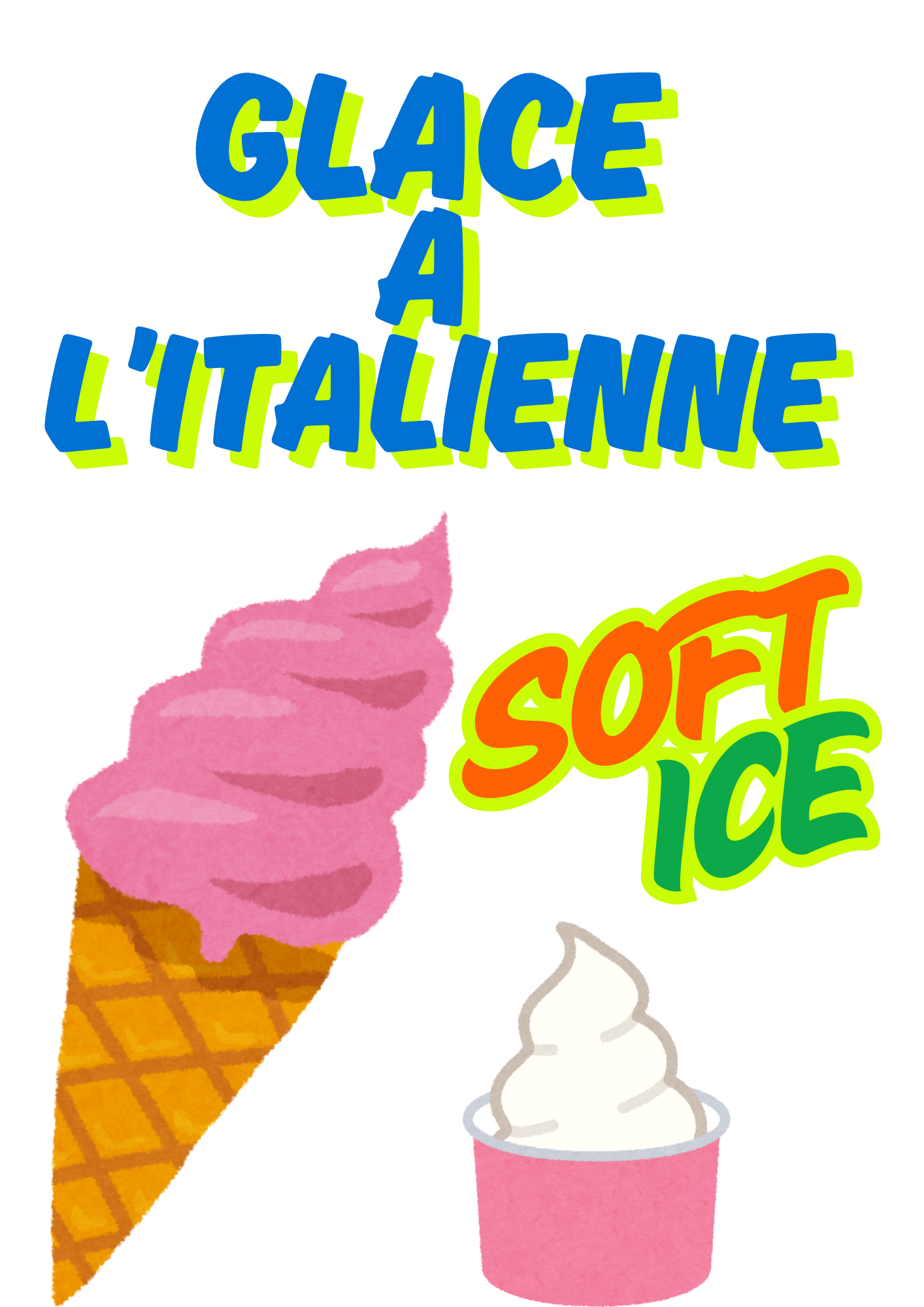 Glace a l'italienne Soft ice