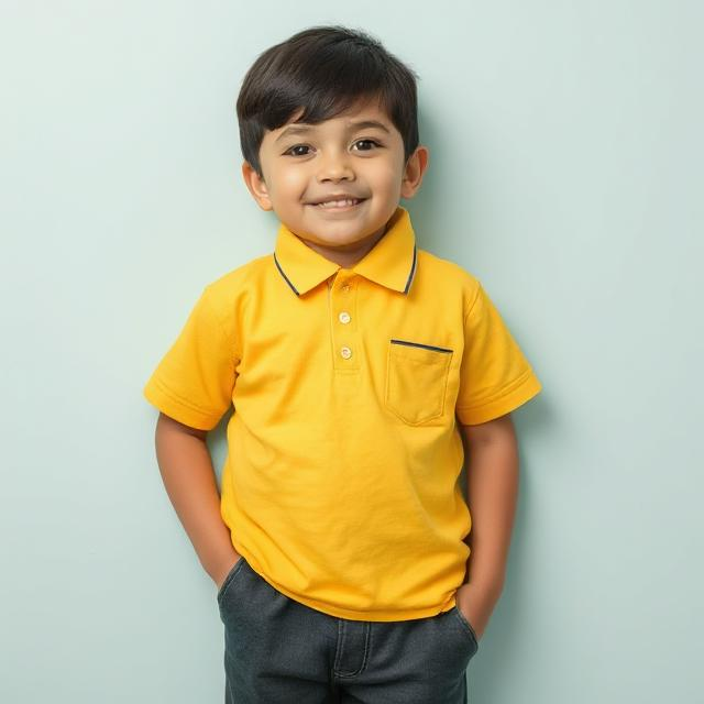 Yellow Kids Polo Shirt