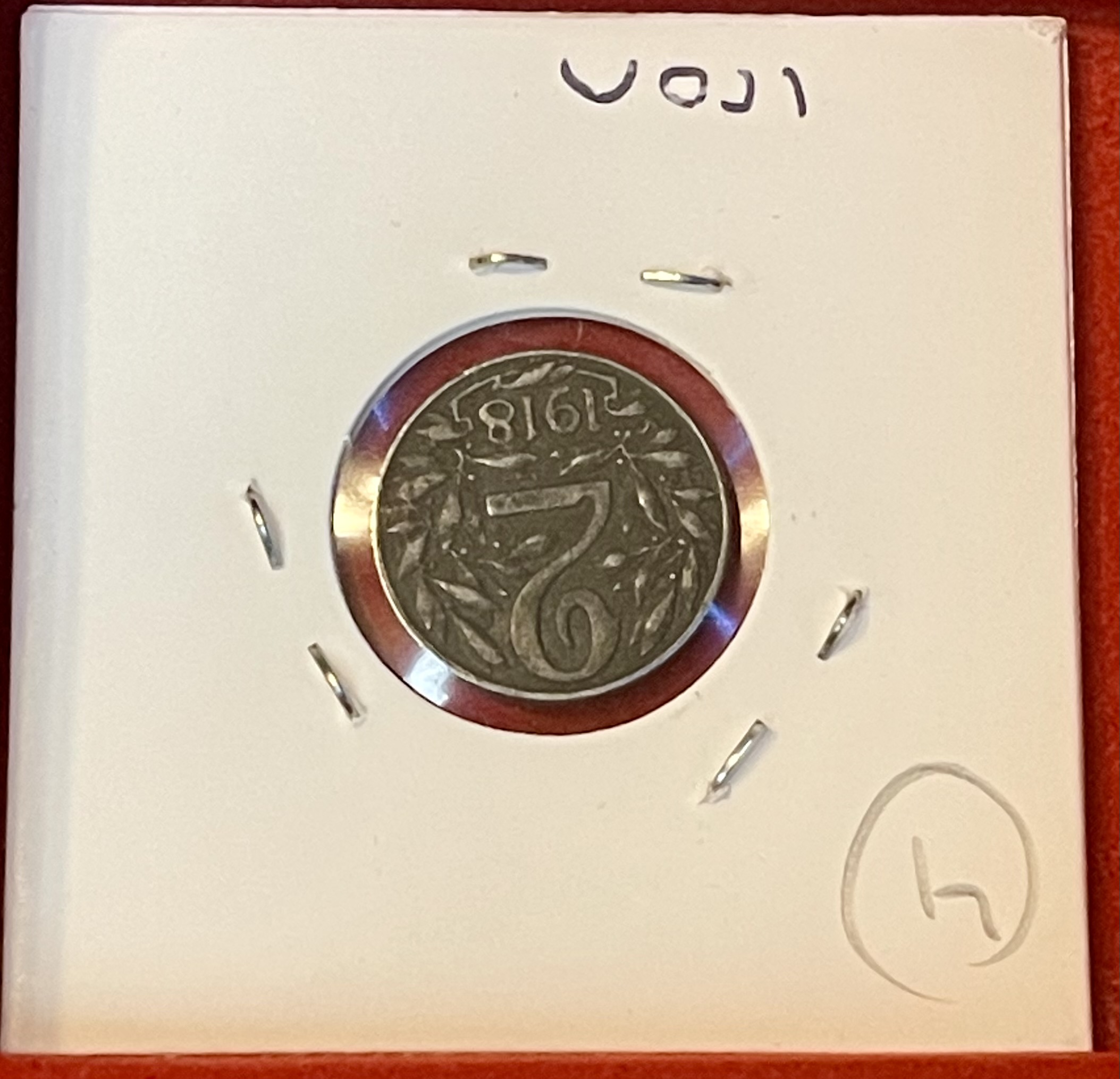 1918 Austria 2 Heller Coin