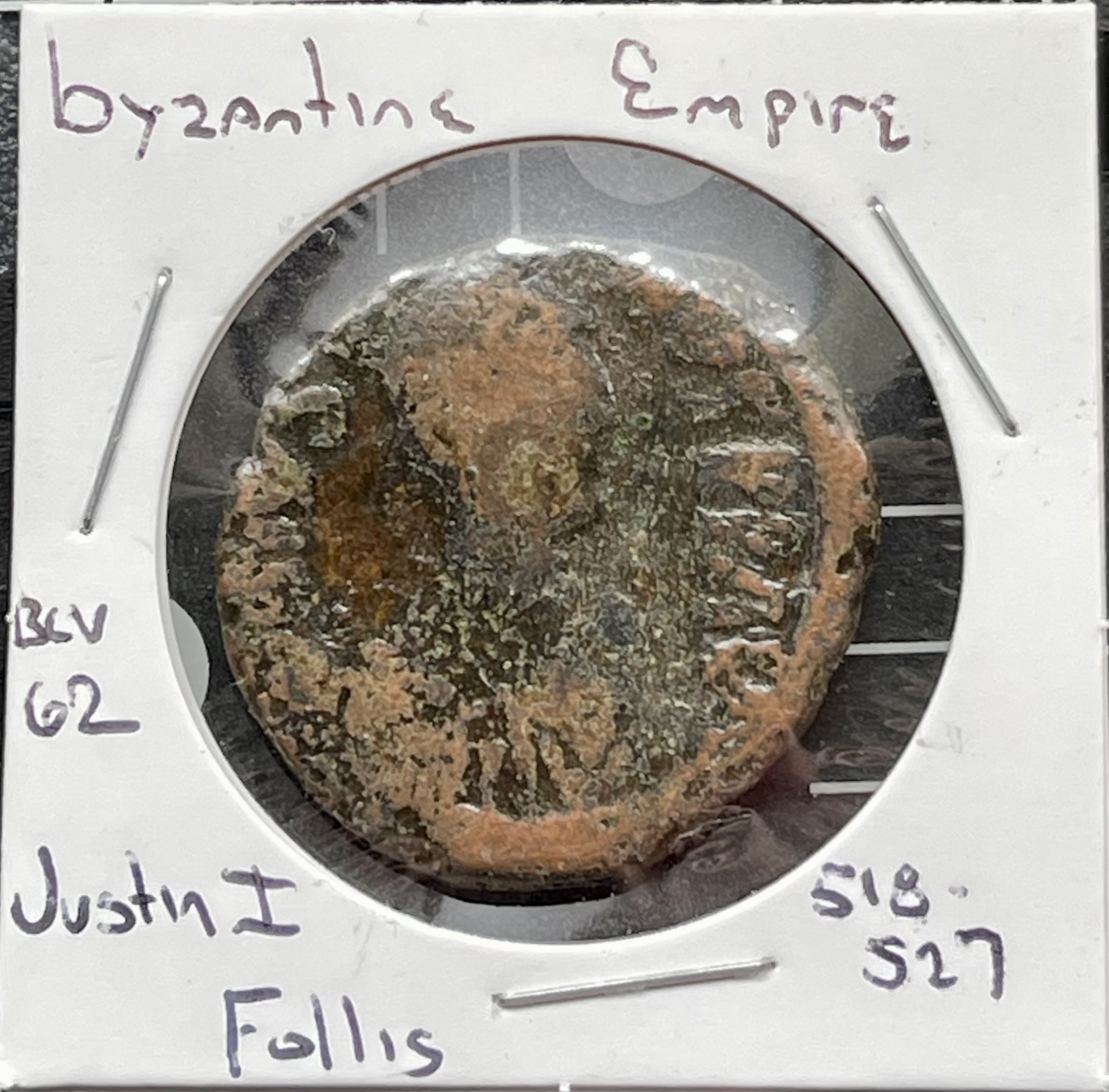 518-527AD - Follis Justin I - Byzantine Empire Coin