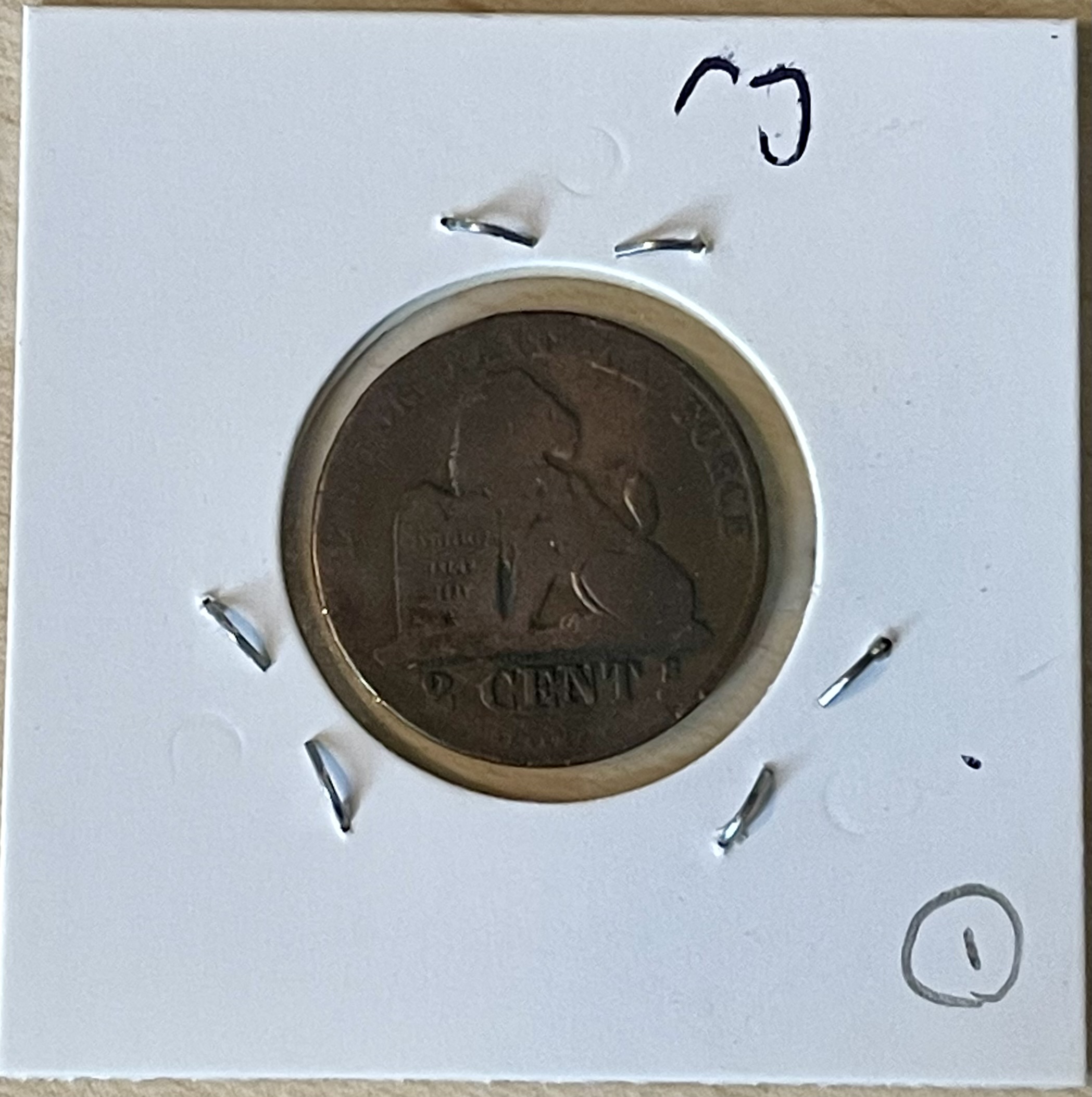 1863 - 2 Centimes - Belgium