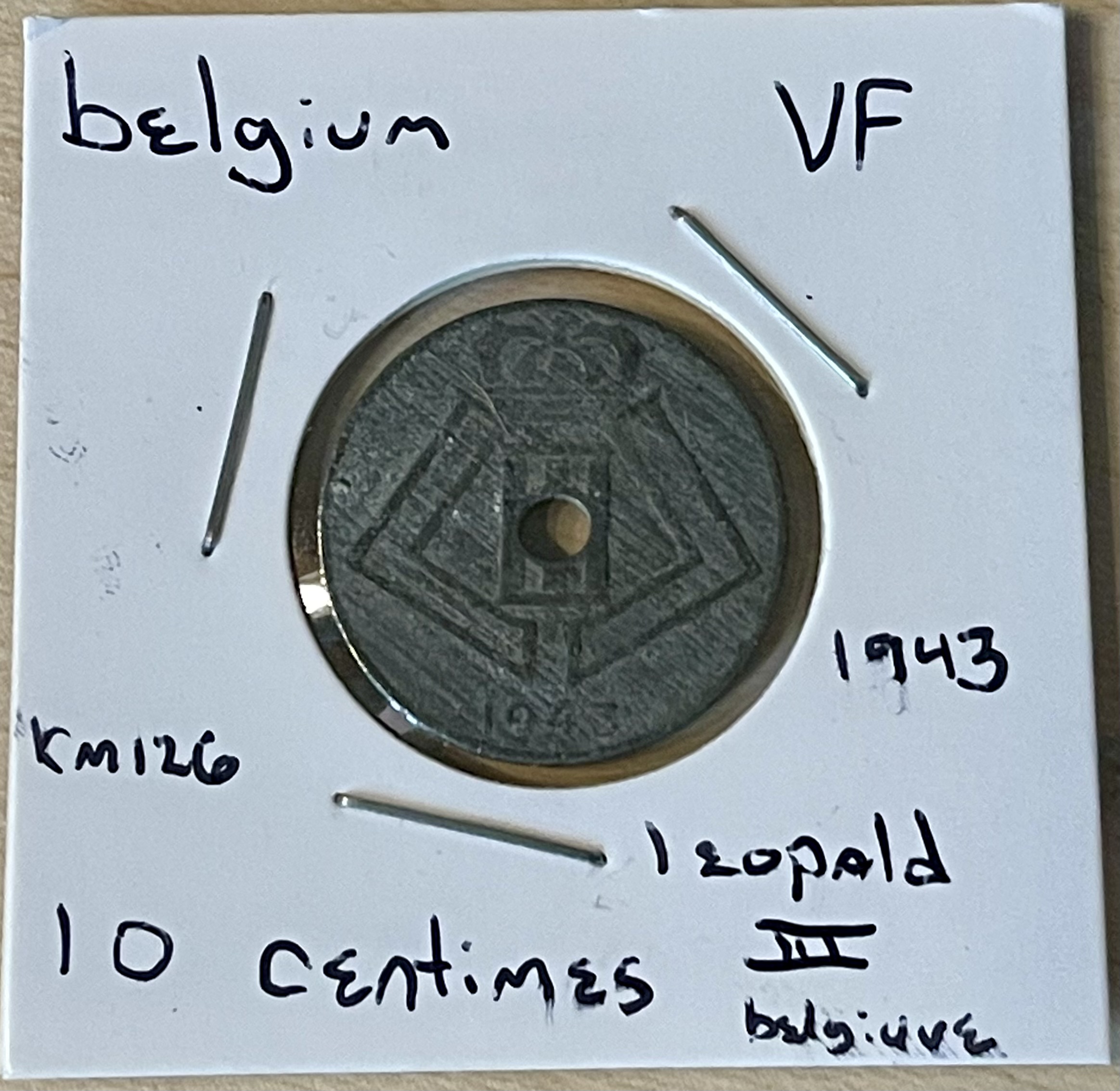 1943 - 10 Centimes - Belgium