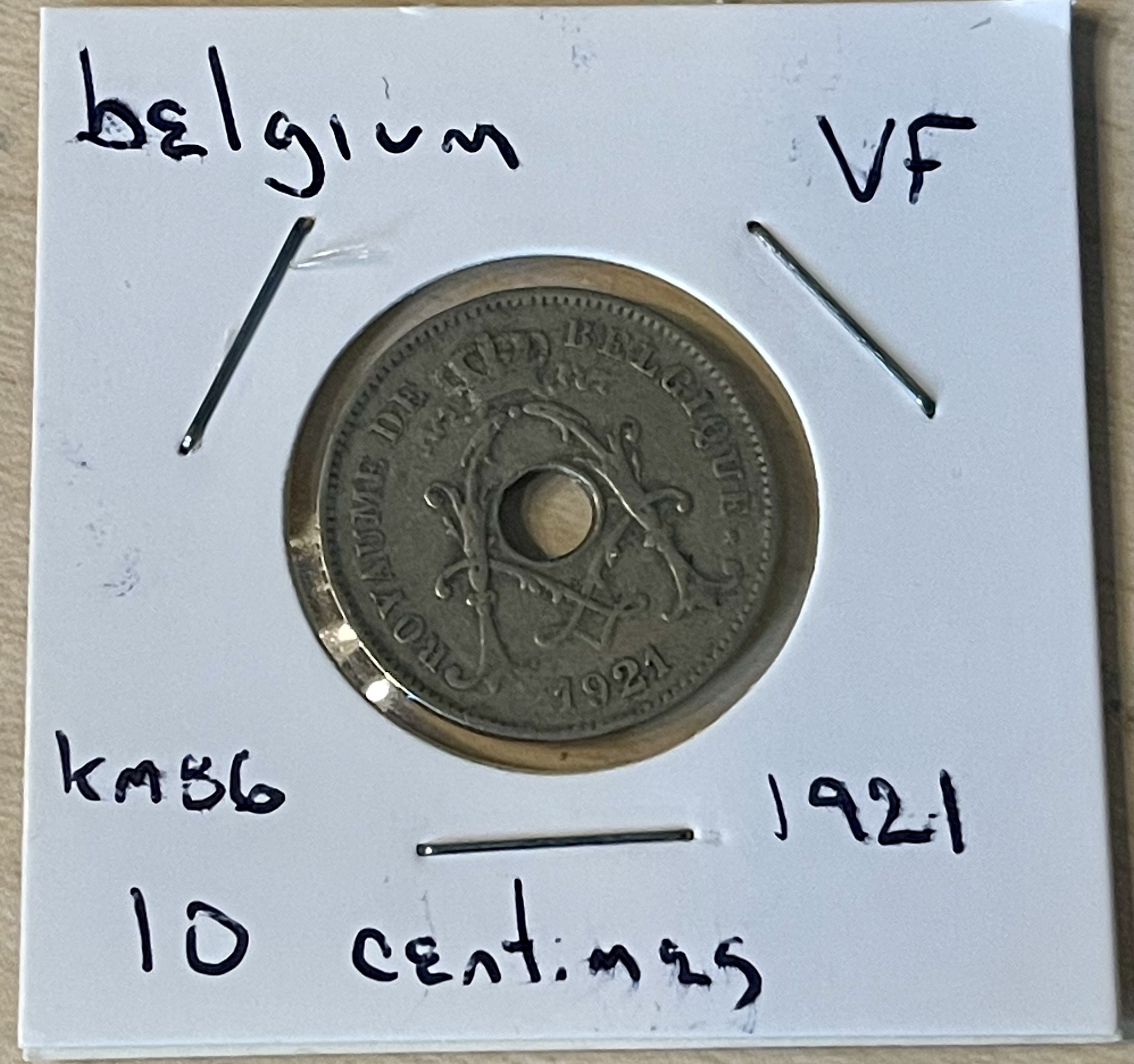 1921 - 10 Centimes - Belgium