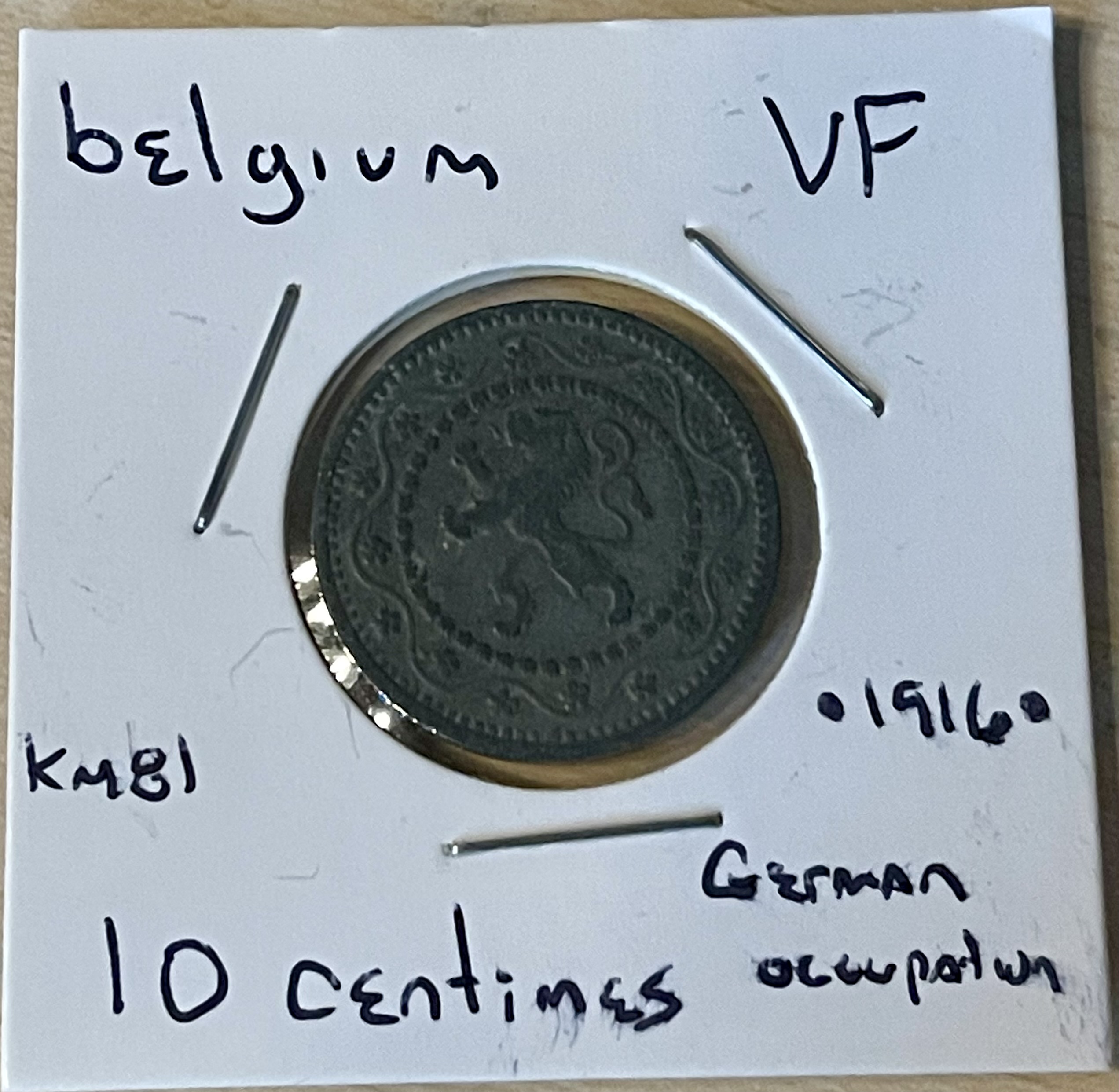 1916 - 10 Centimes - Belgium