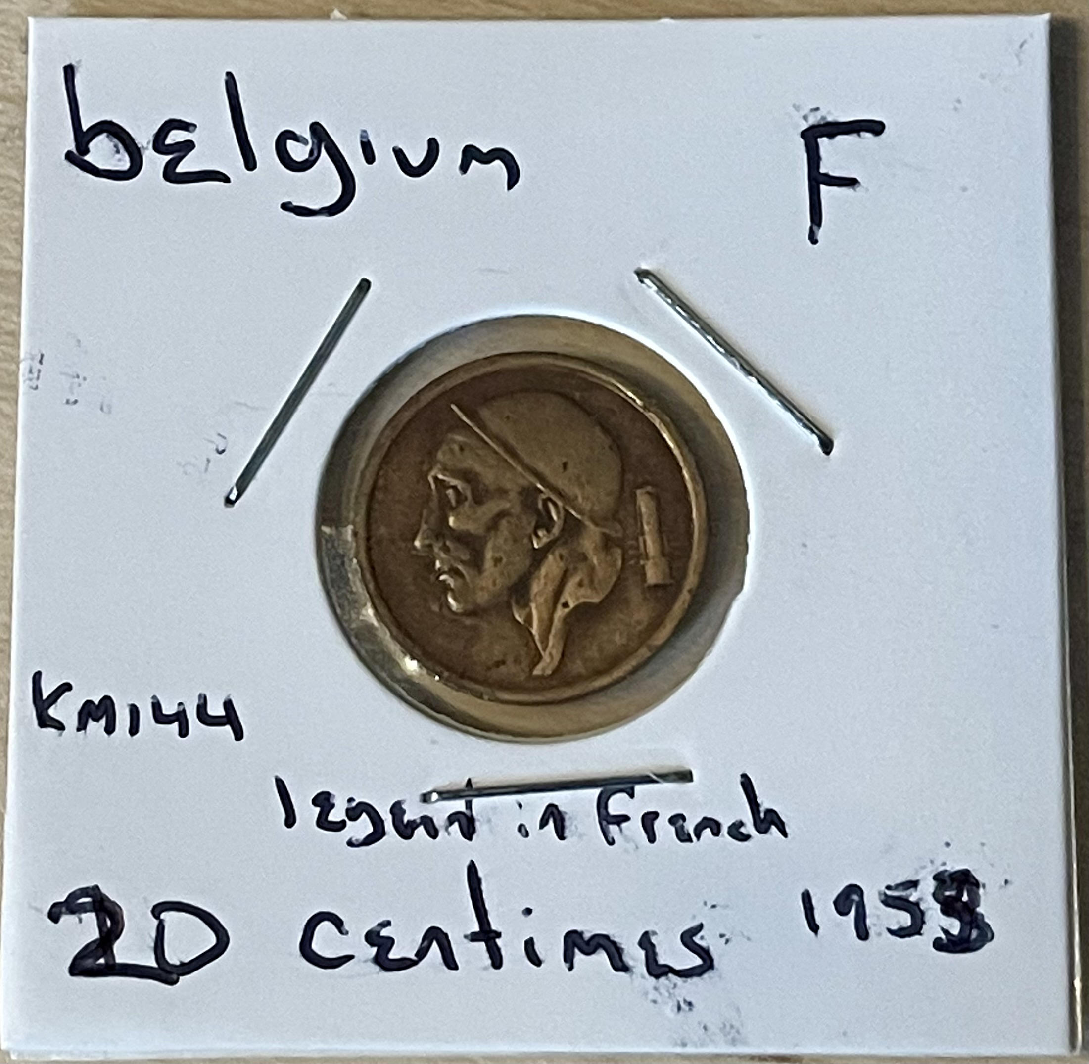 1953 - 20 Centimes - Belgium
