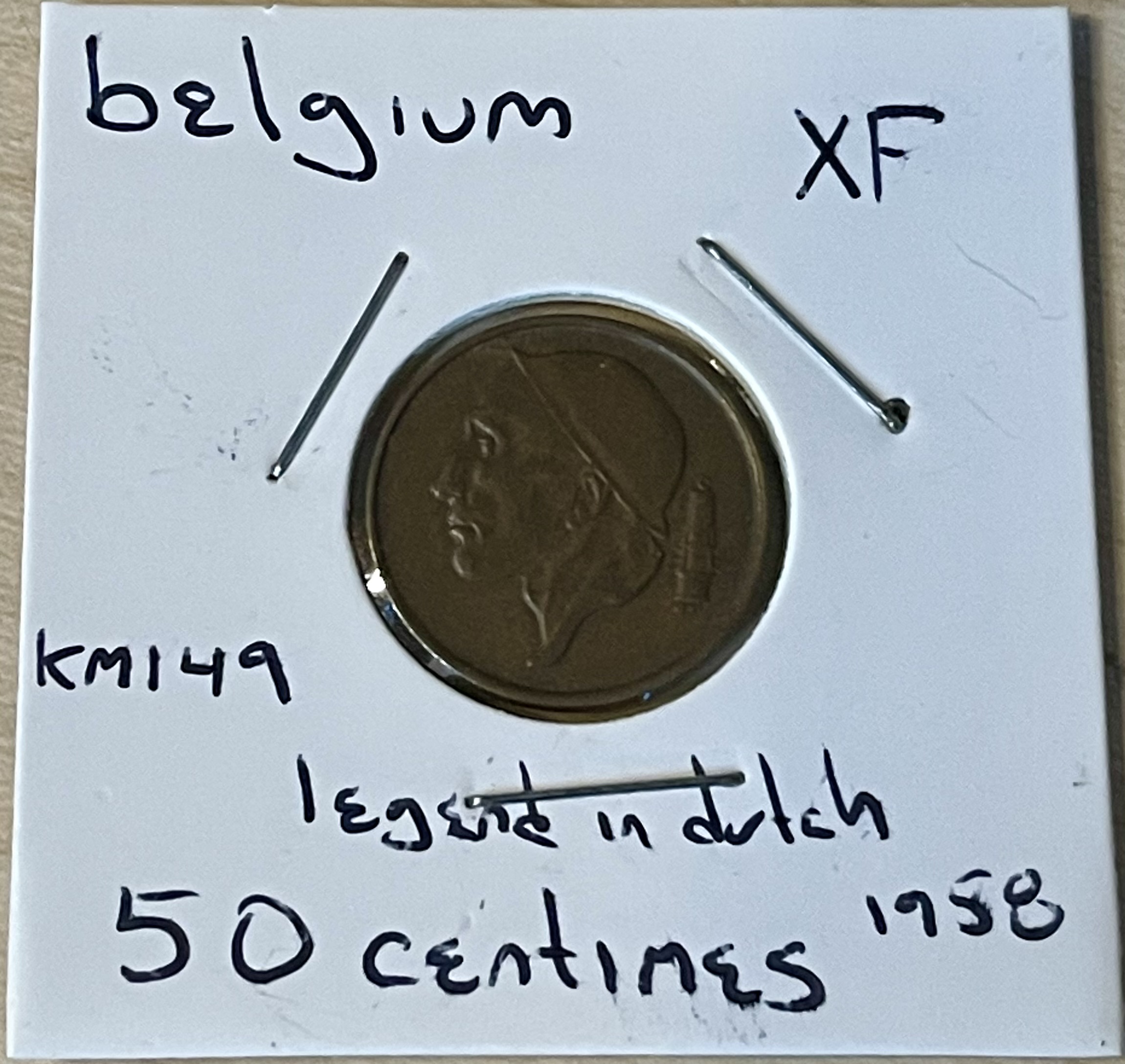 1958 - 50 Centimes - Belgium