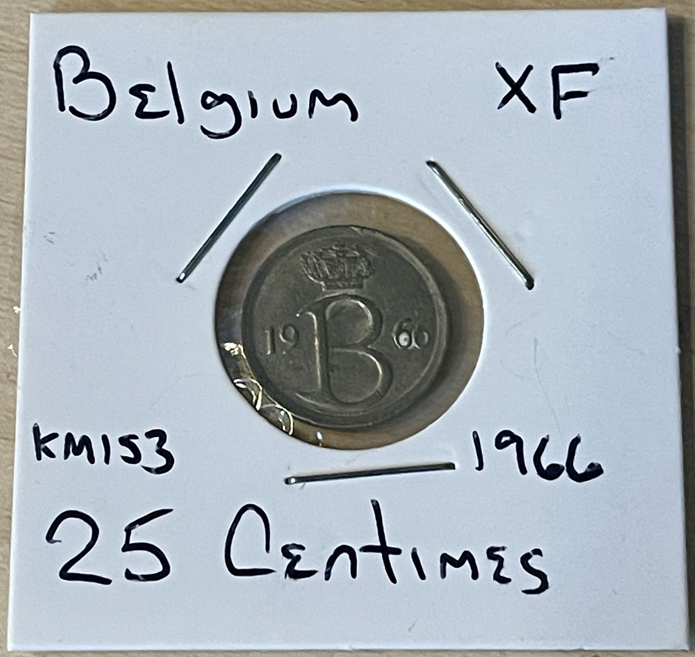 1966 - 25 Centimes - Belgium