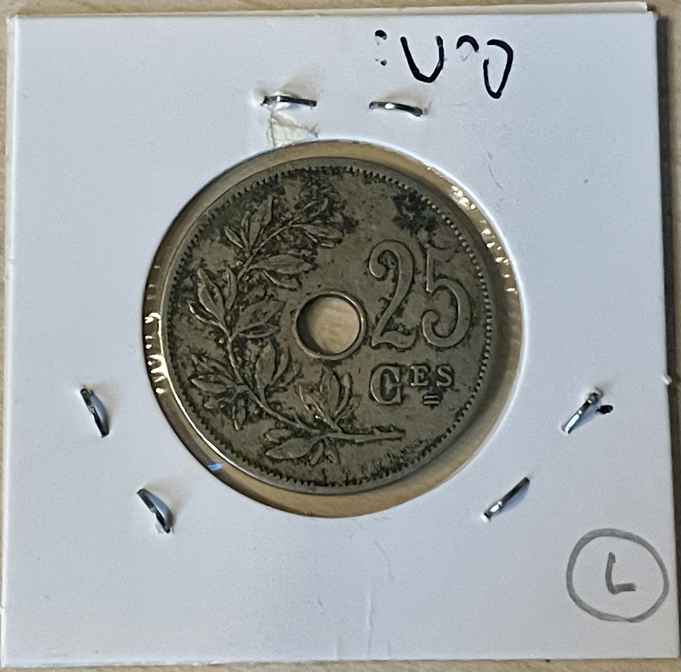 1908 - 25 Centimes - Belgium