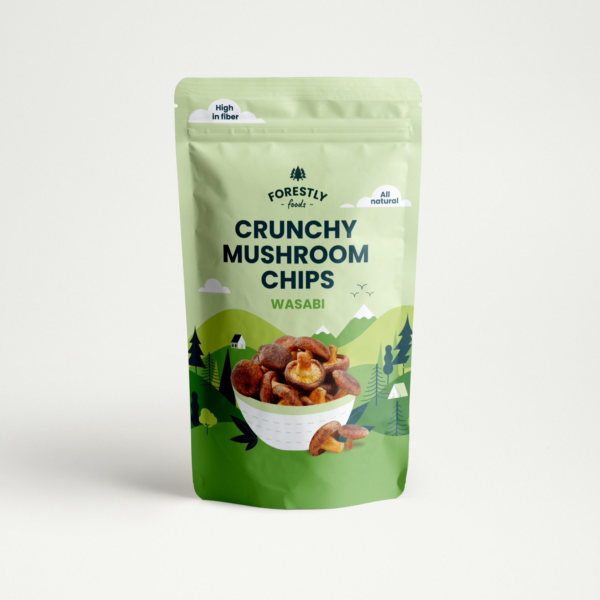 Crunchy Mushroom Chips - Wasabi