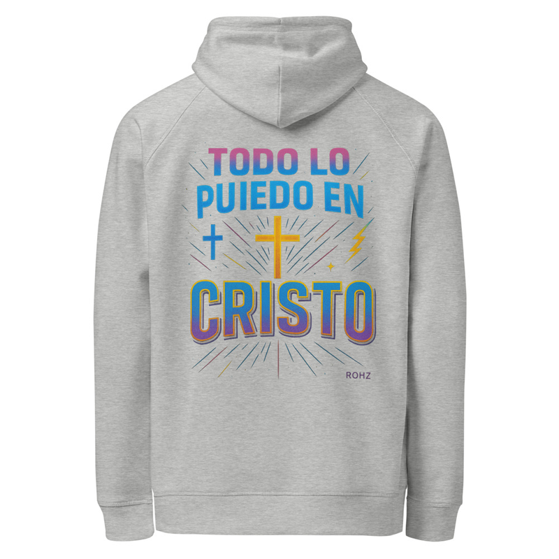 Todo lo puedo en Cristo Unisex organic side pocket hoodie