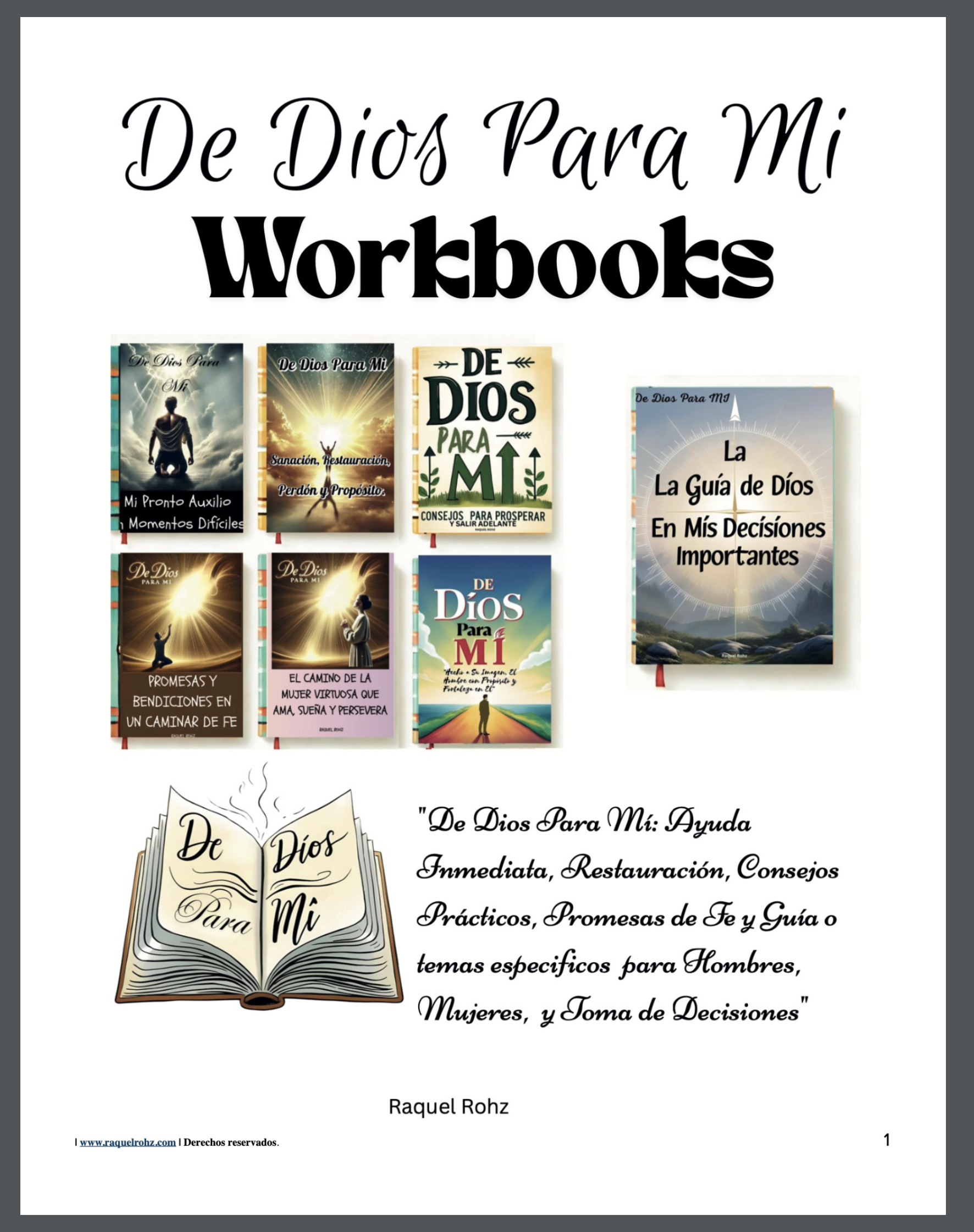 De Dios Para Mi Workbook