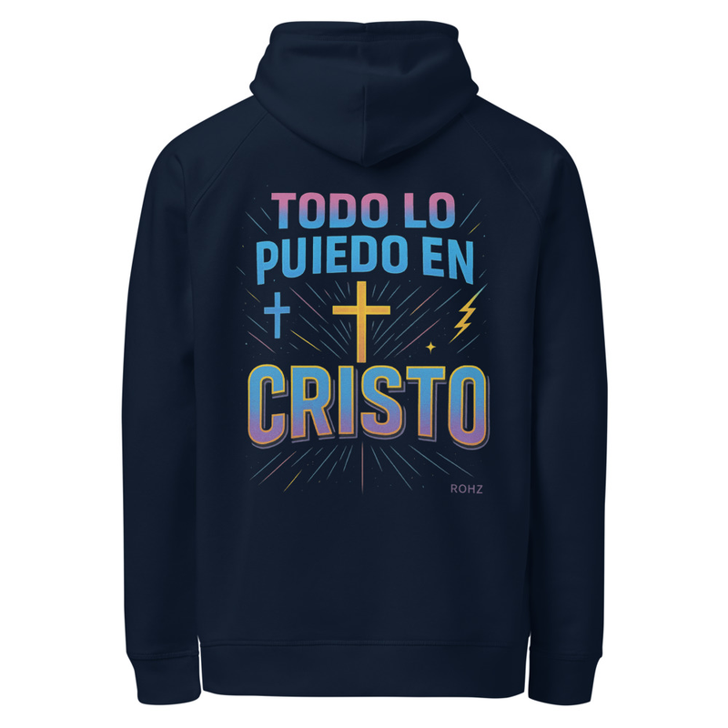 Todo lo puedo en Cristo Unisex organic side pocket hoodie