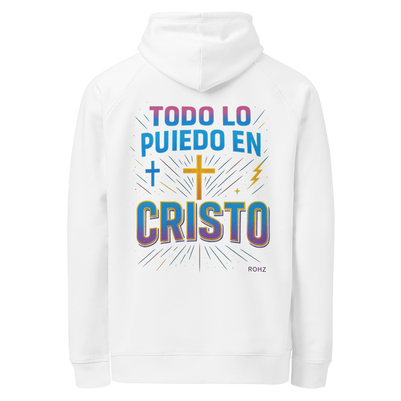 Todo lo puedo en Cristo Unisex organic side pocket hoodie