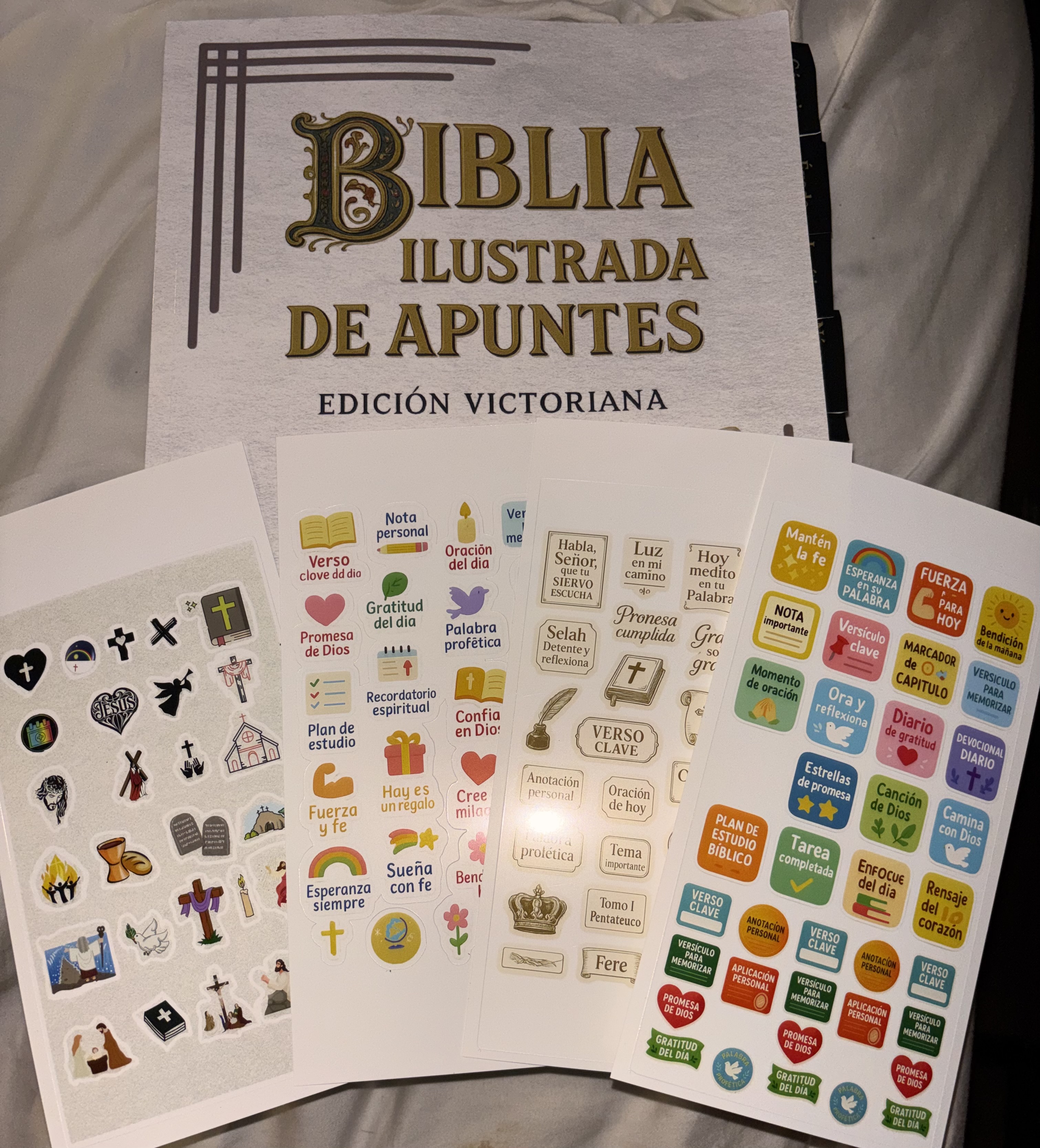 Stickers para Biblia ilustrada de apuntes o Para Devocionales