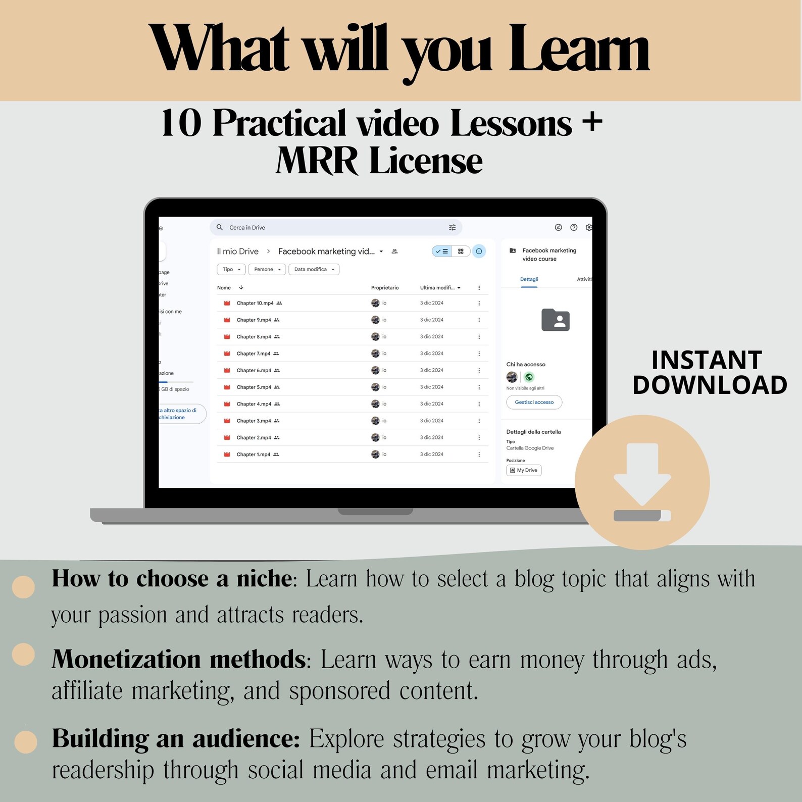 Videocorso Monetizzazione Blog
