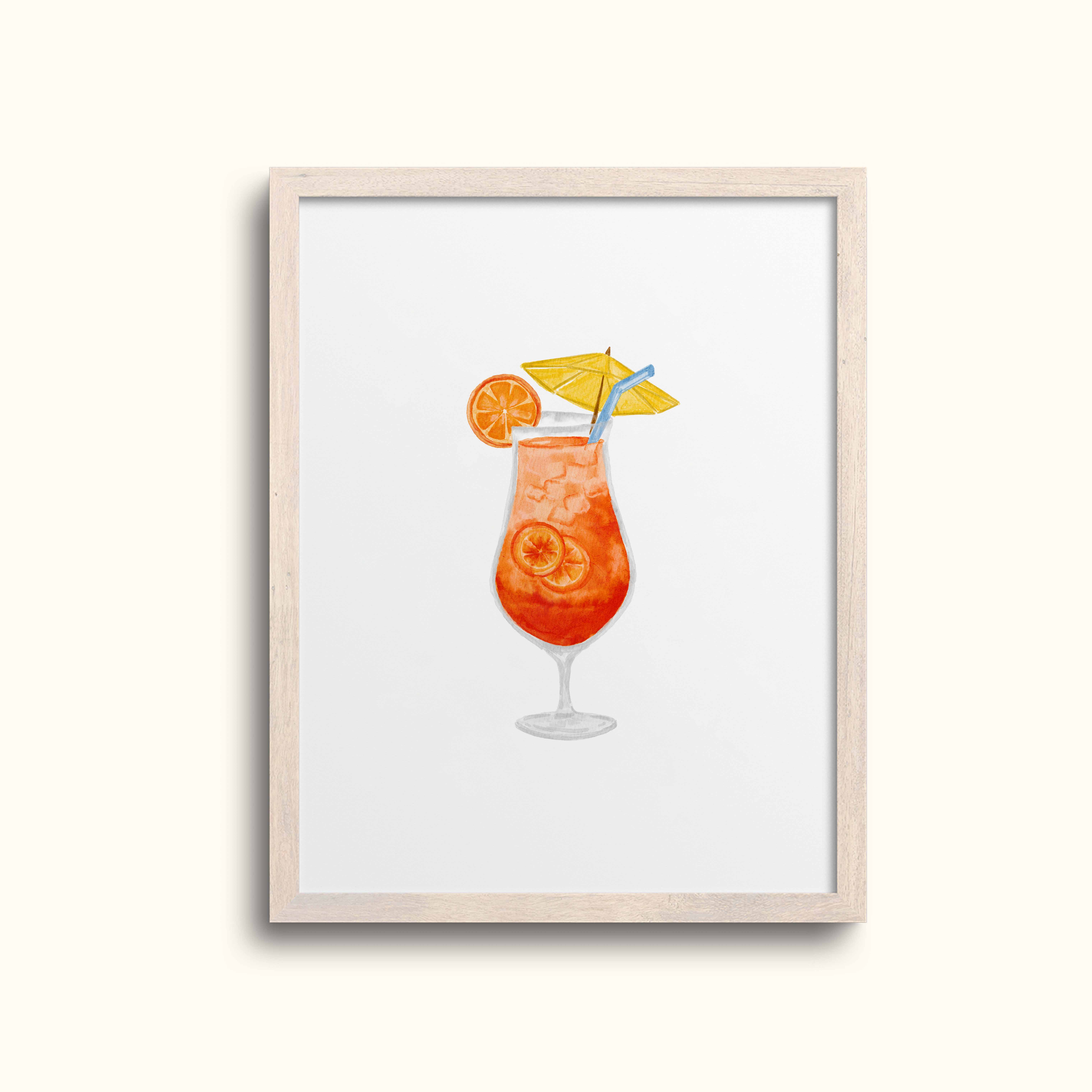Tropical Cocktail Art Print