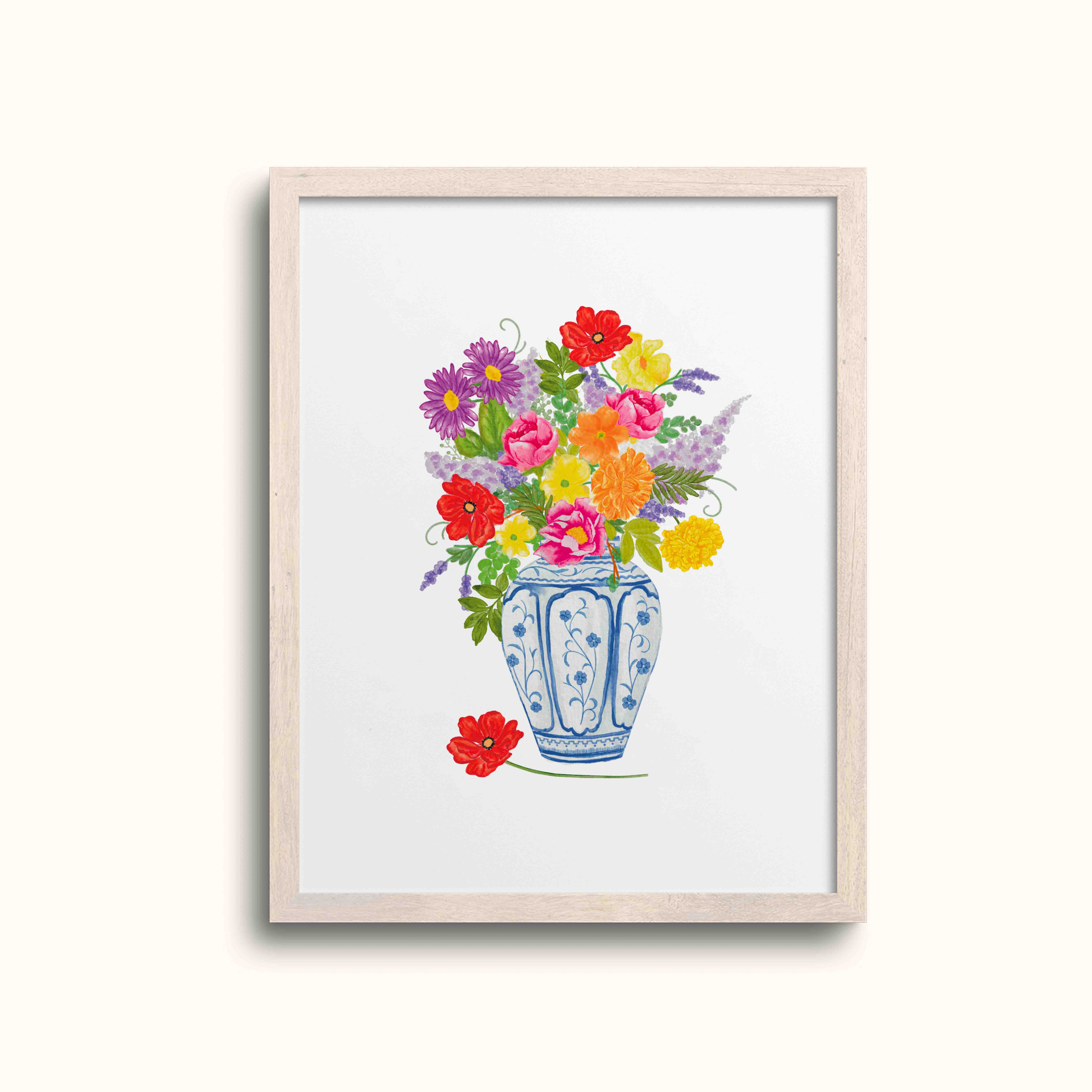 Floral Vase Art Print