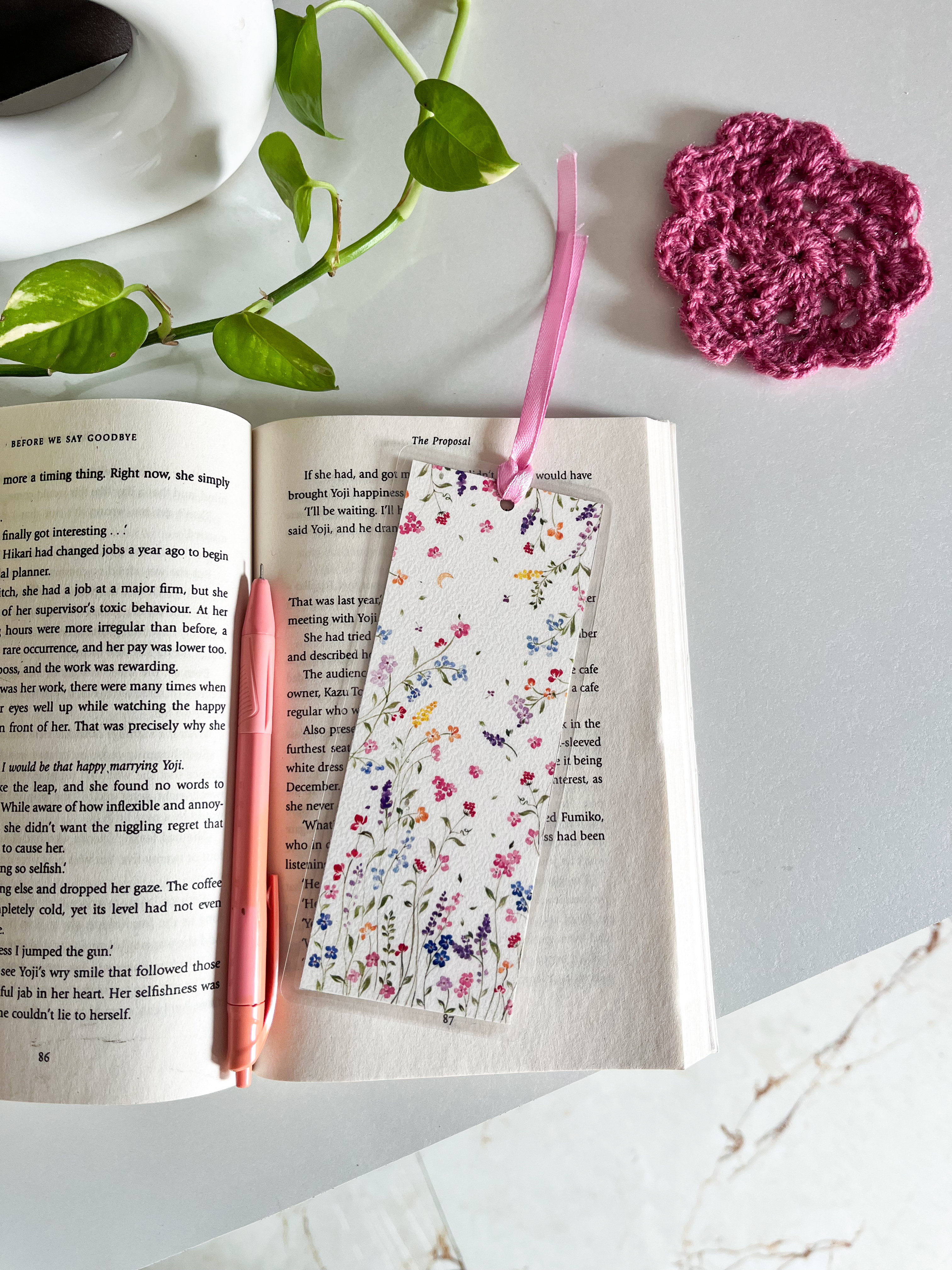 Morning Blooms Bookmark