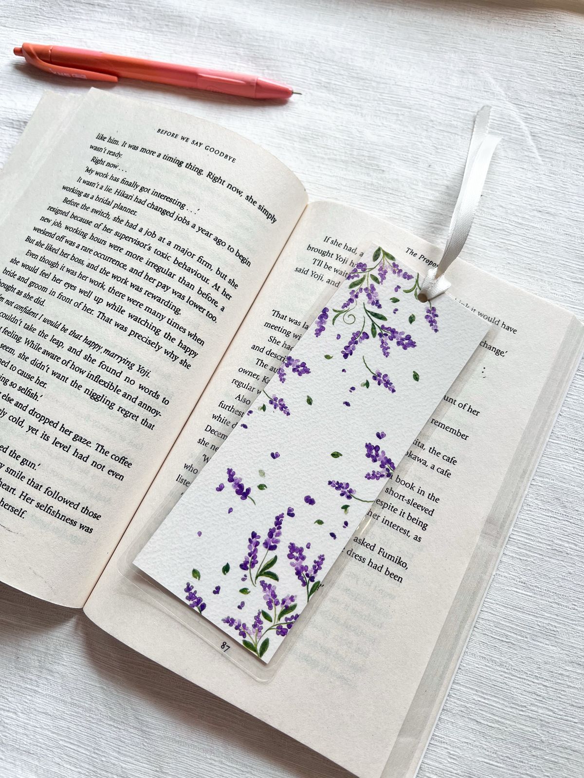 Set of 4 Whimsical Floral Bookmarks