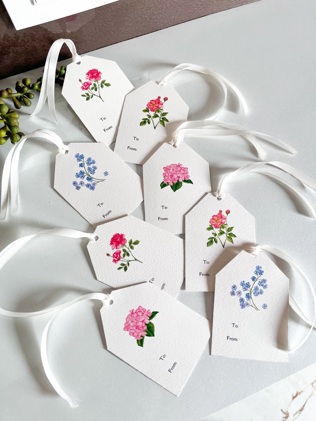 Flora Set of 8 Gift Tags