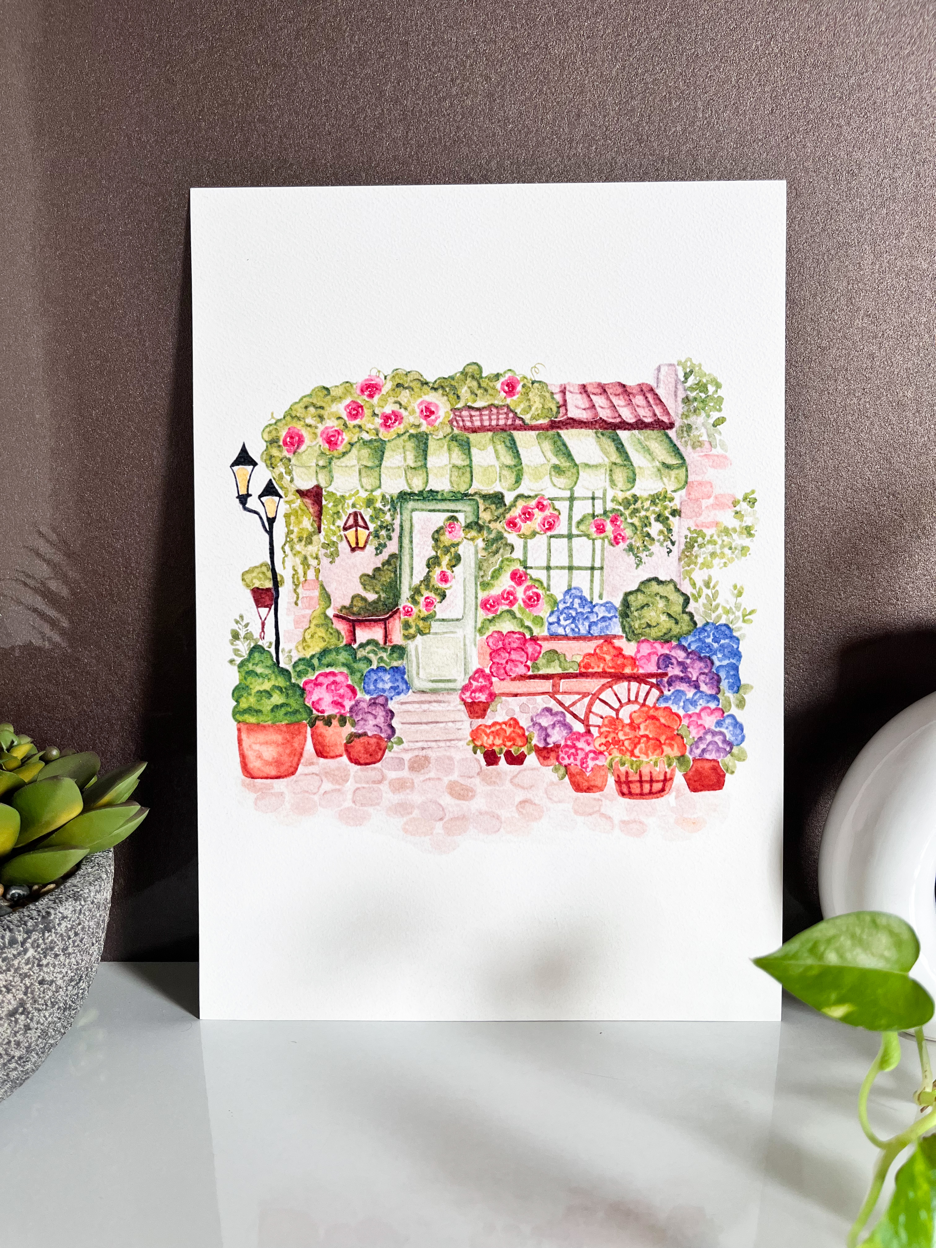 Flower Shop Art Print