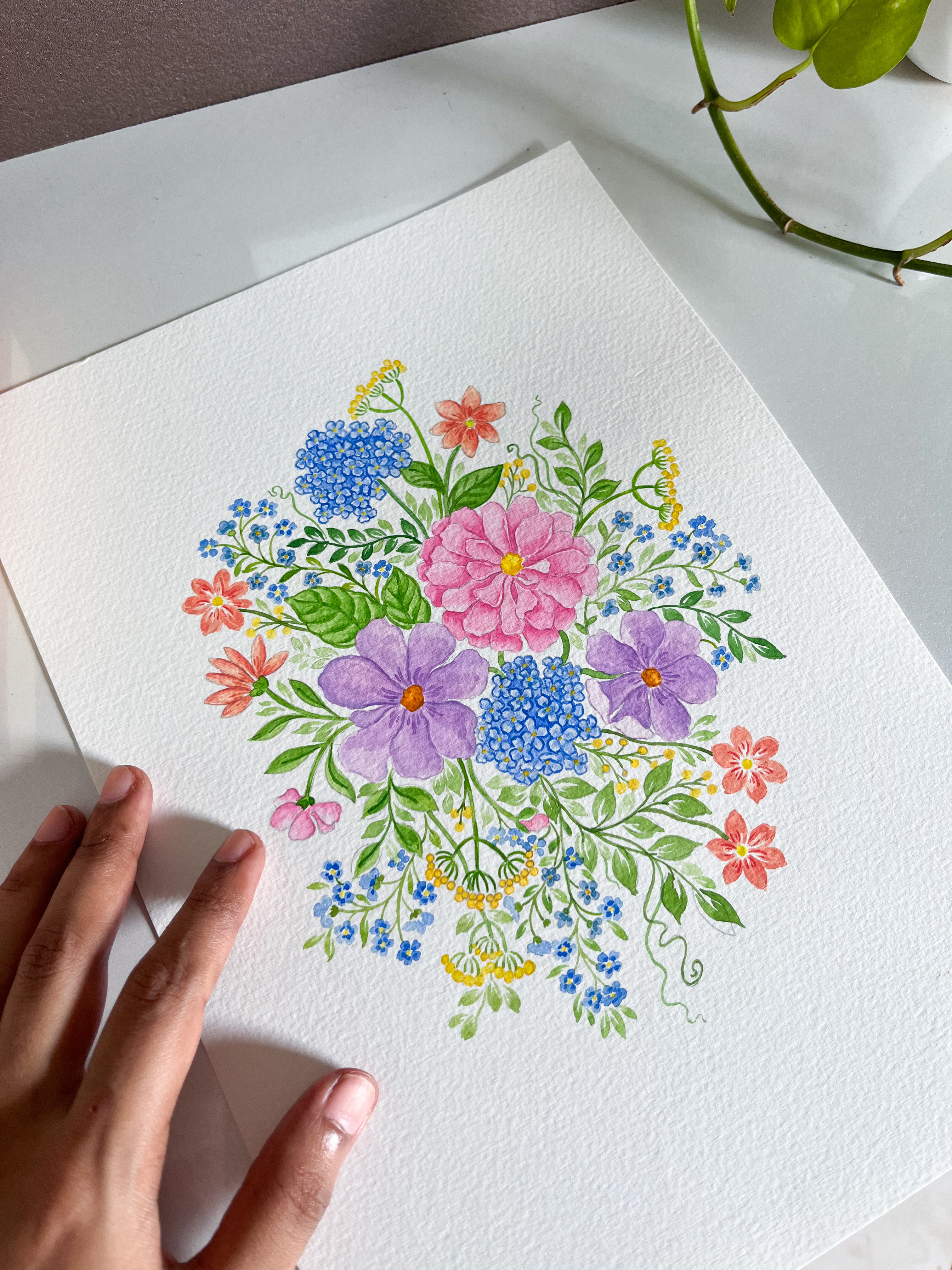 Watercolor Floral Bouquet