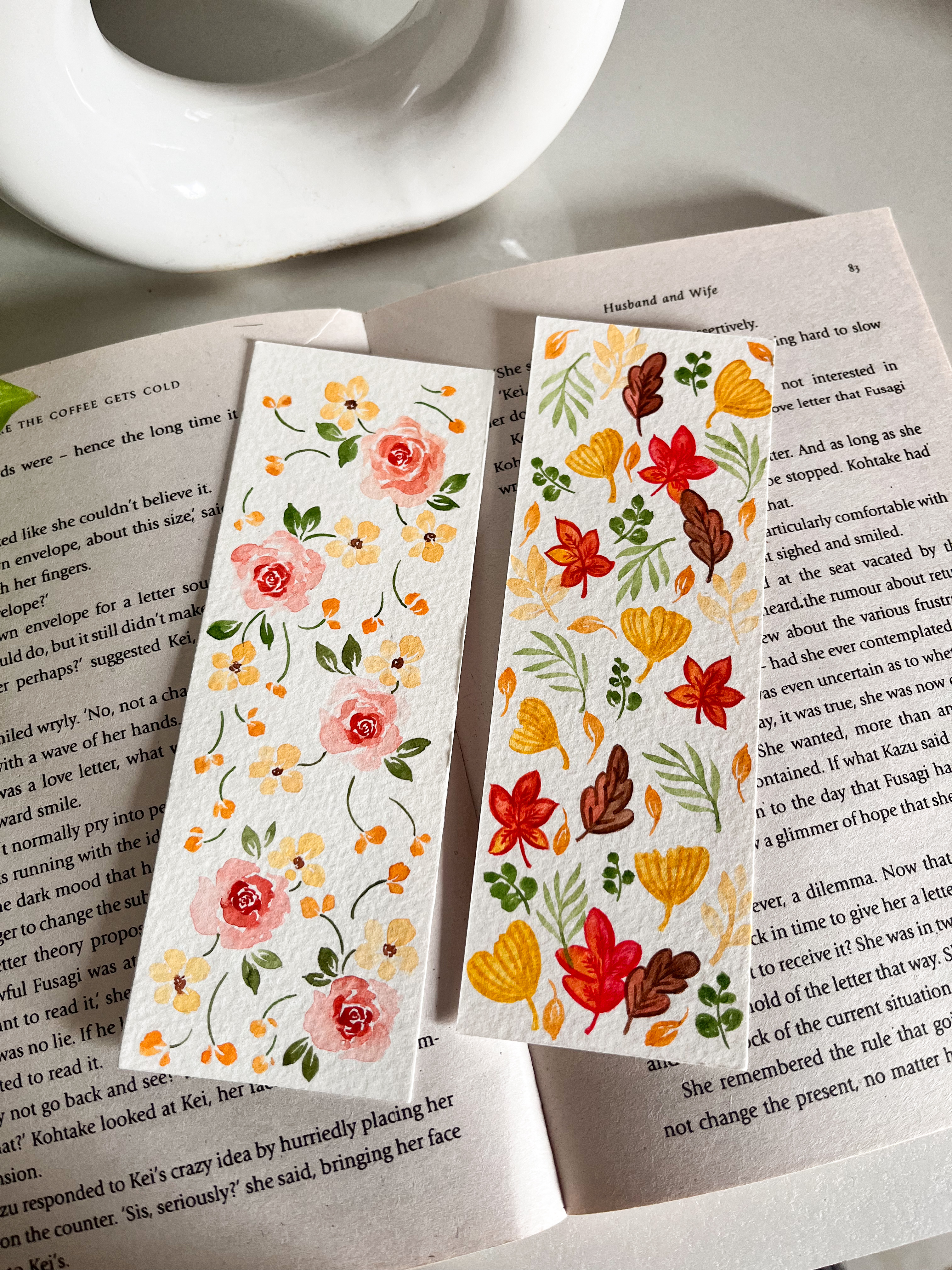 Botanical Autumn Bookmark Set