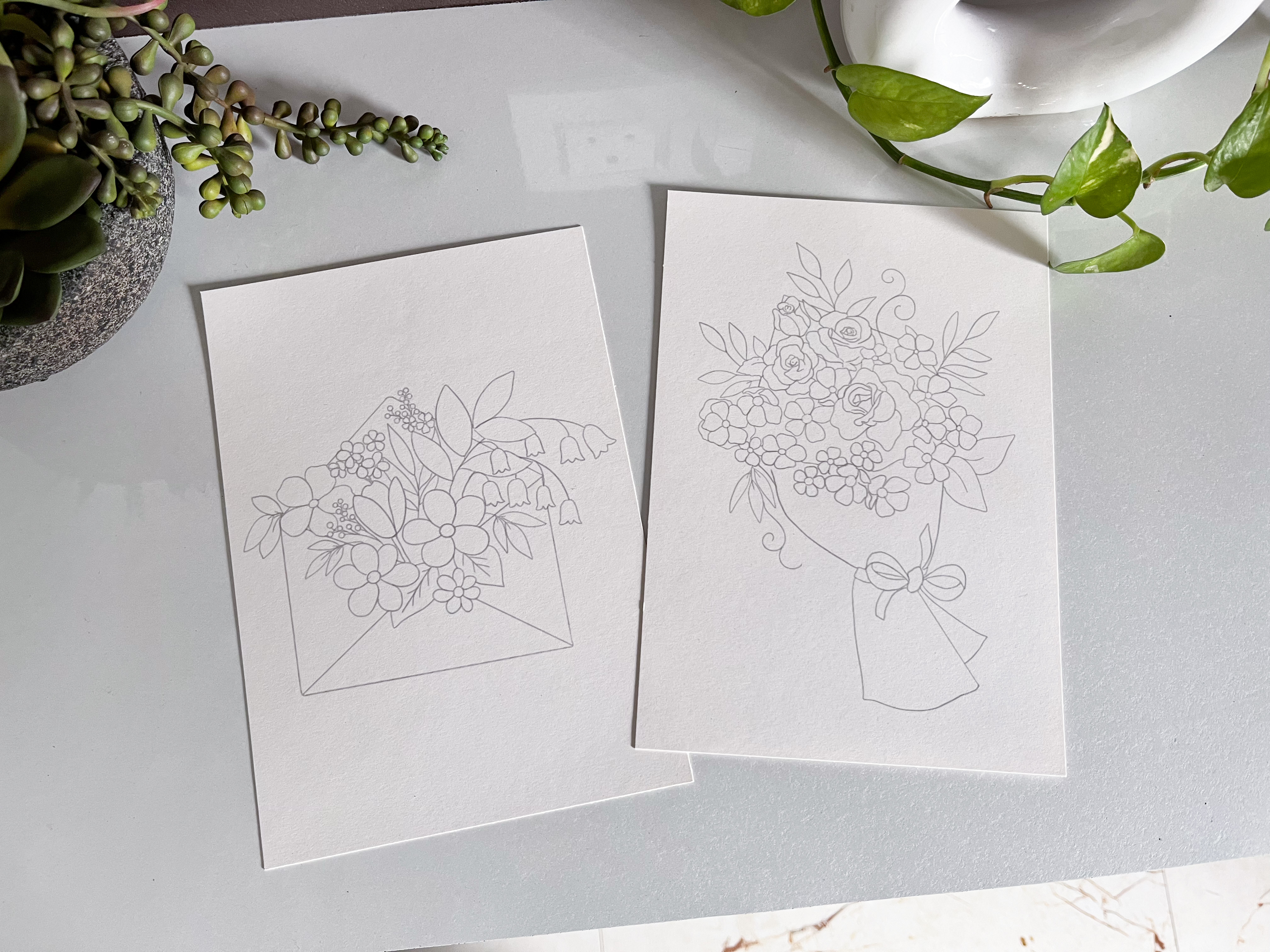 Paintable Art Sheets (Set - 5)