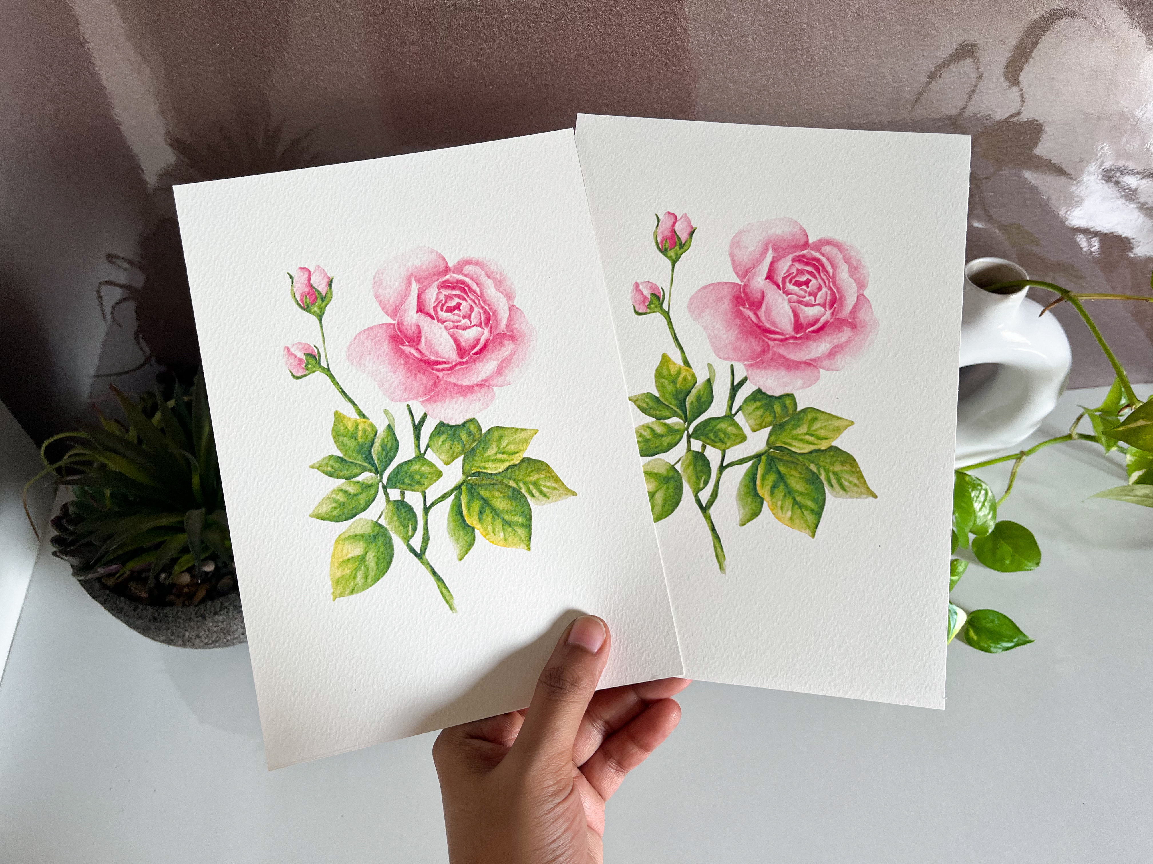 Pink Rose Art Print