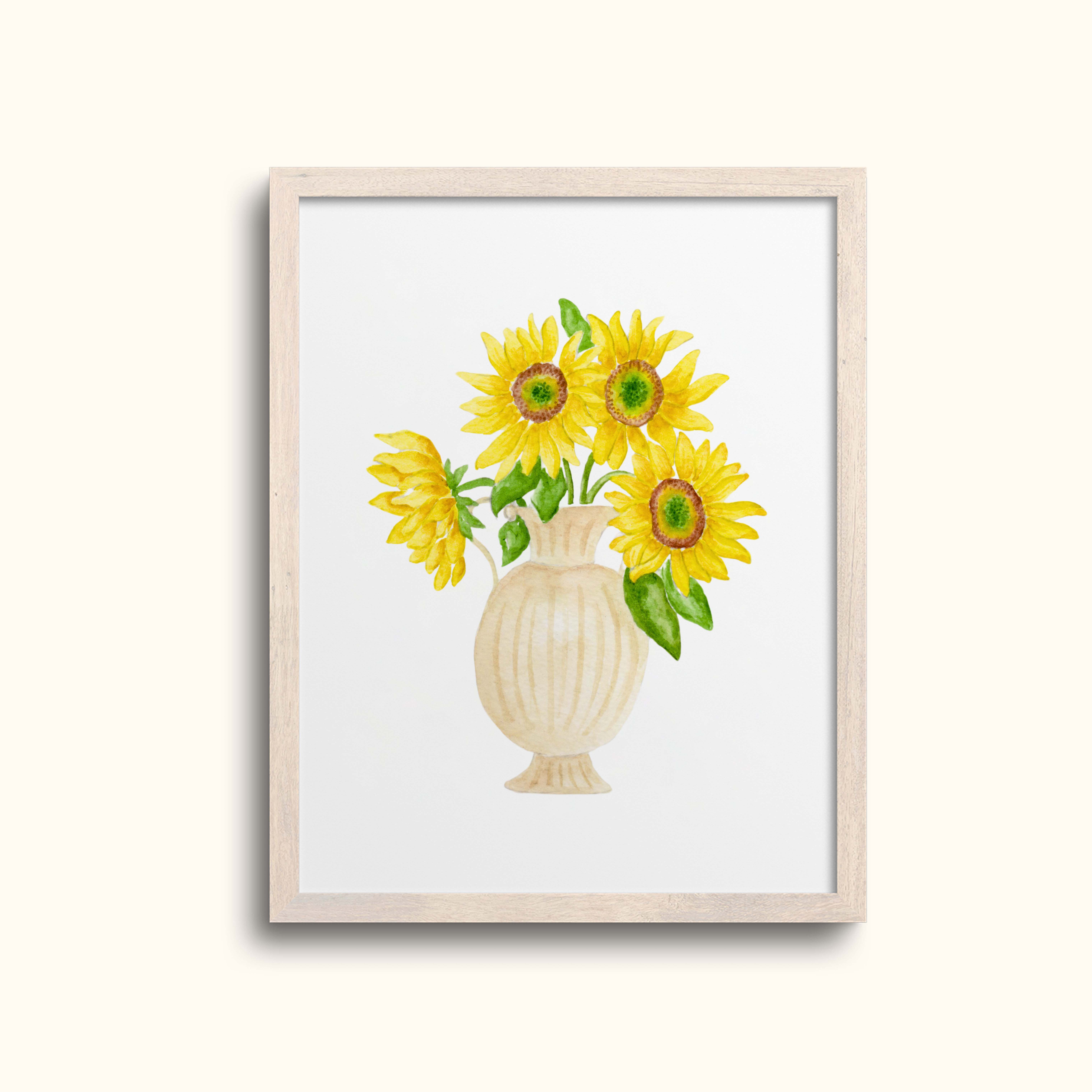 Sunflower Vase Art Print