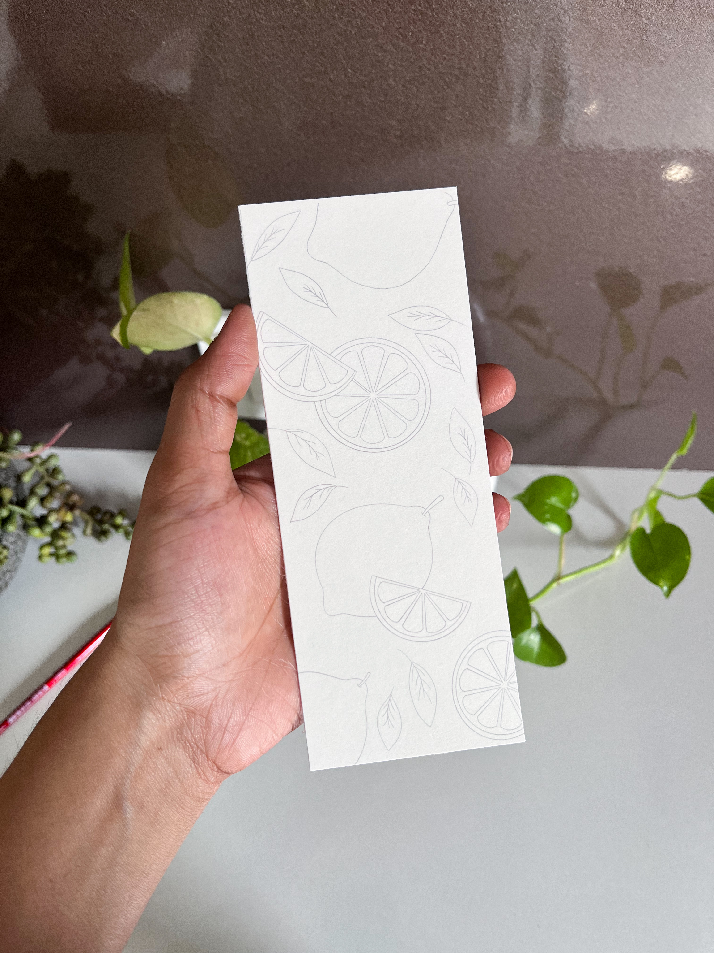 Cherry and Lemon Paintable Bookmark Set