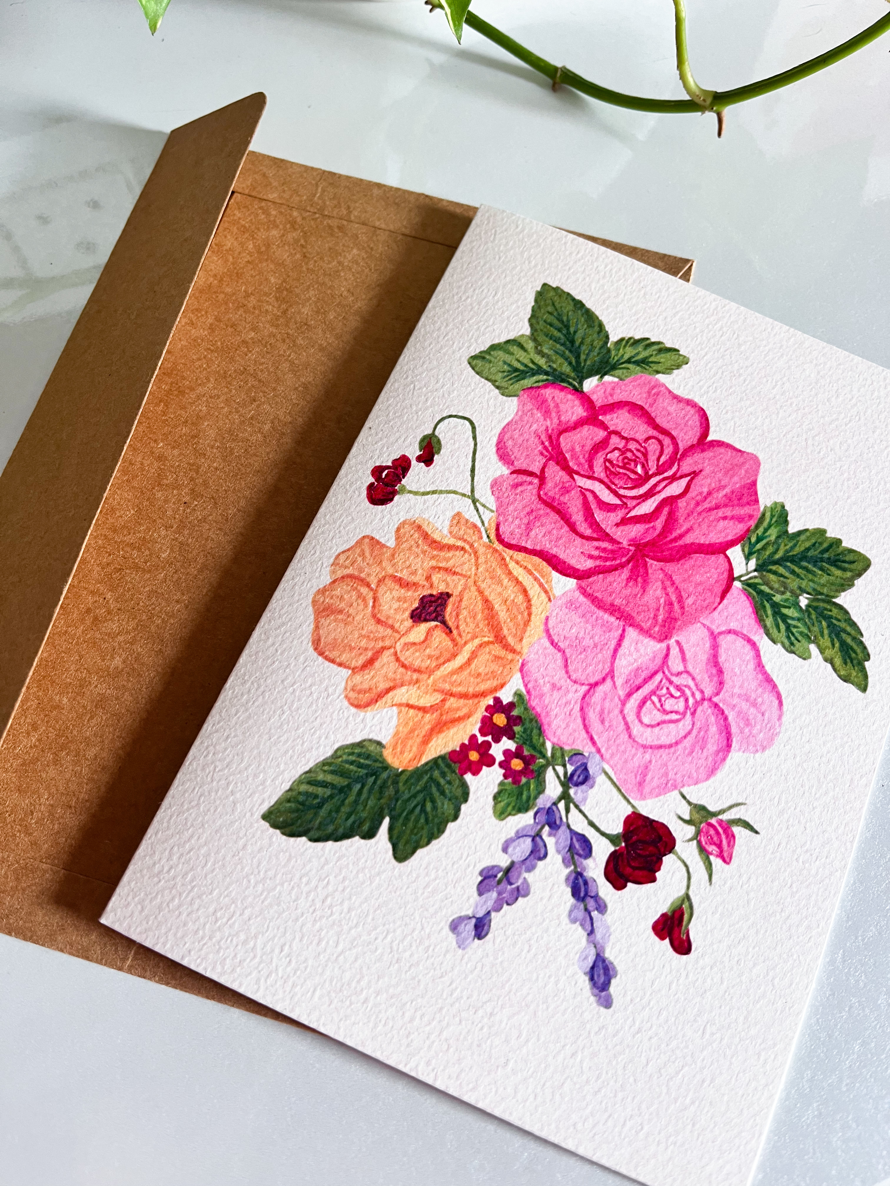 Floral Bouquet Greeting Card