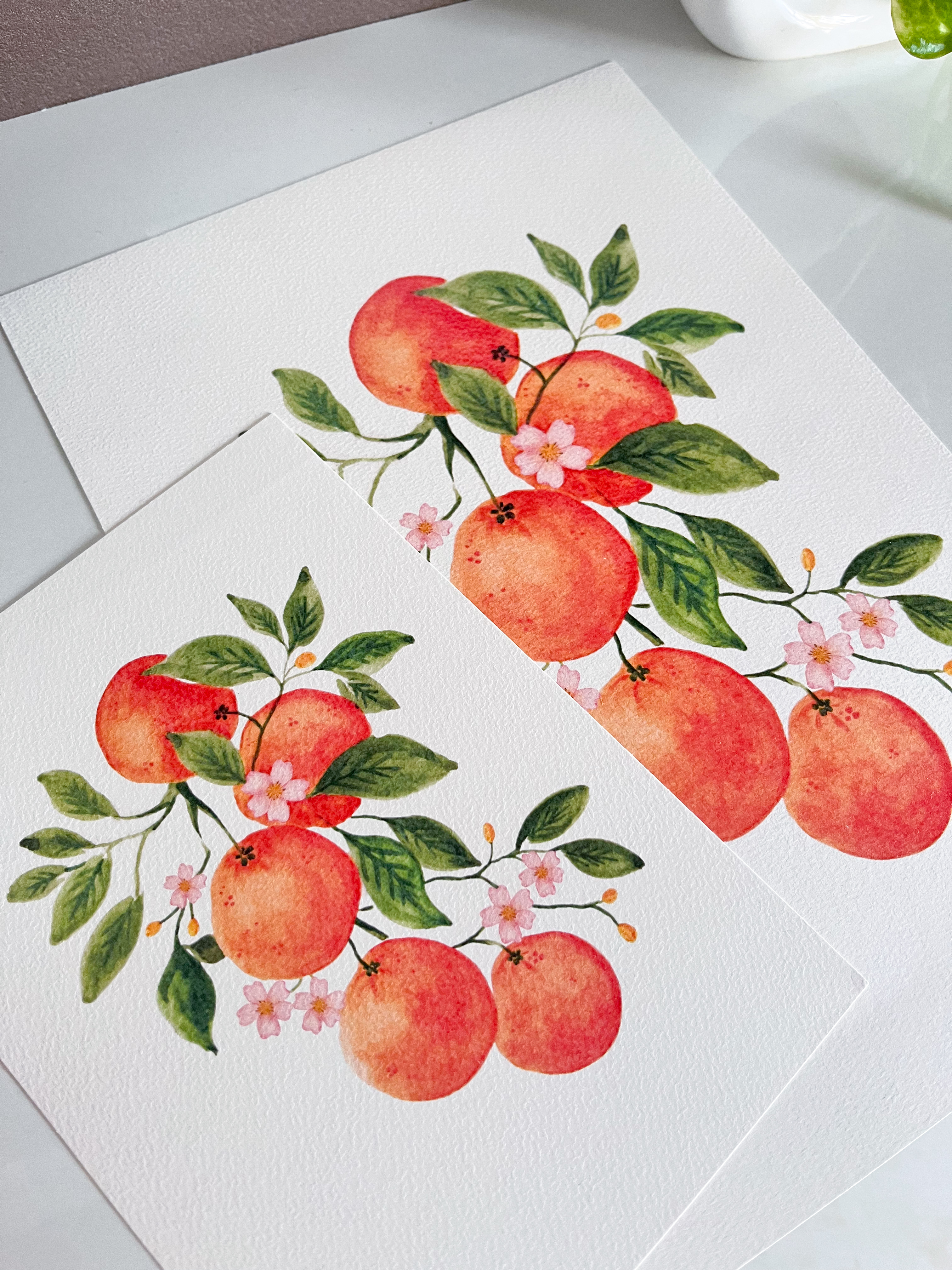 Citrusy Oranges Art Print