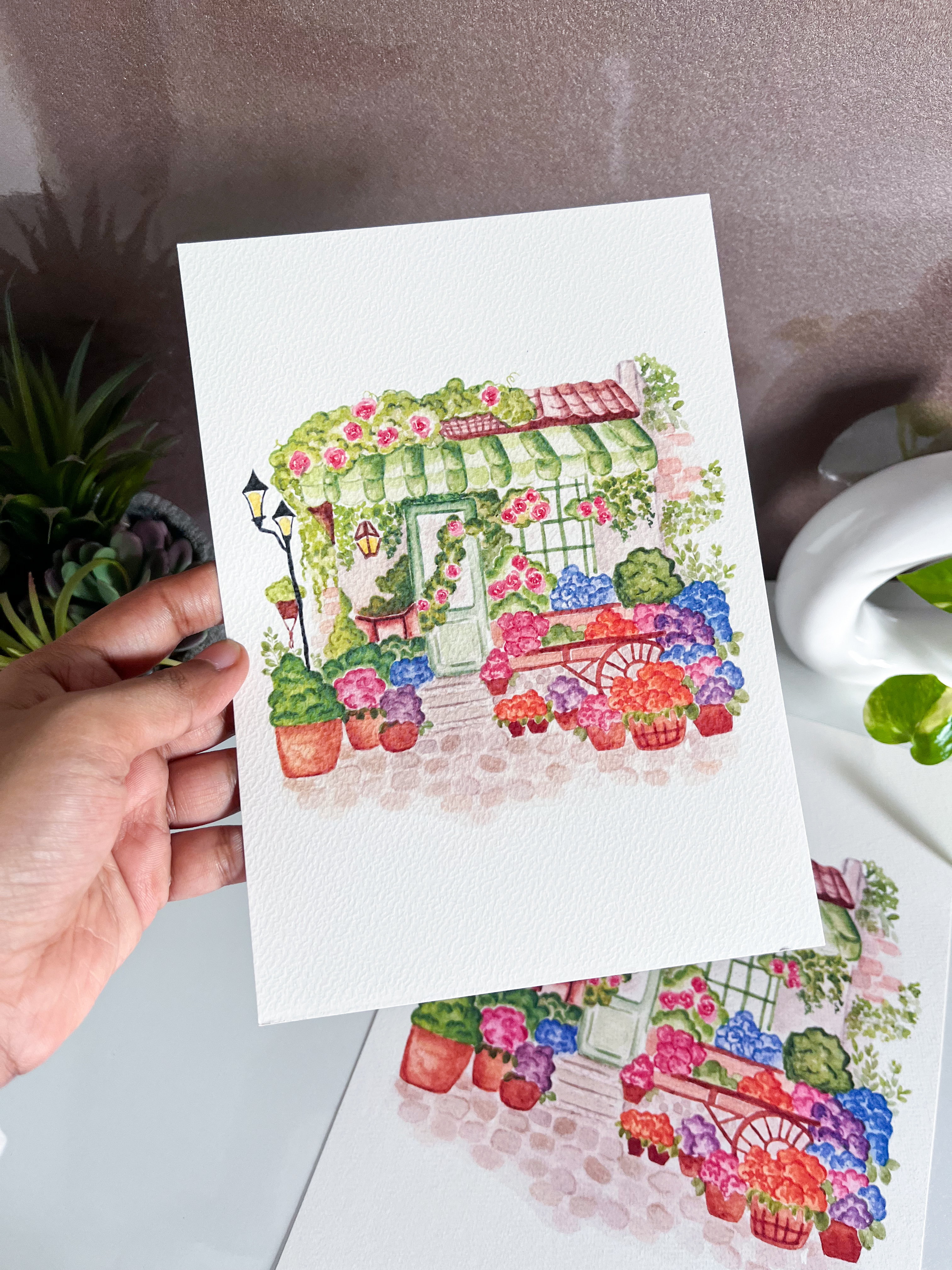 Flower Shop Art Print