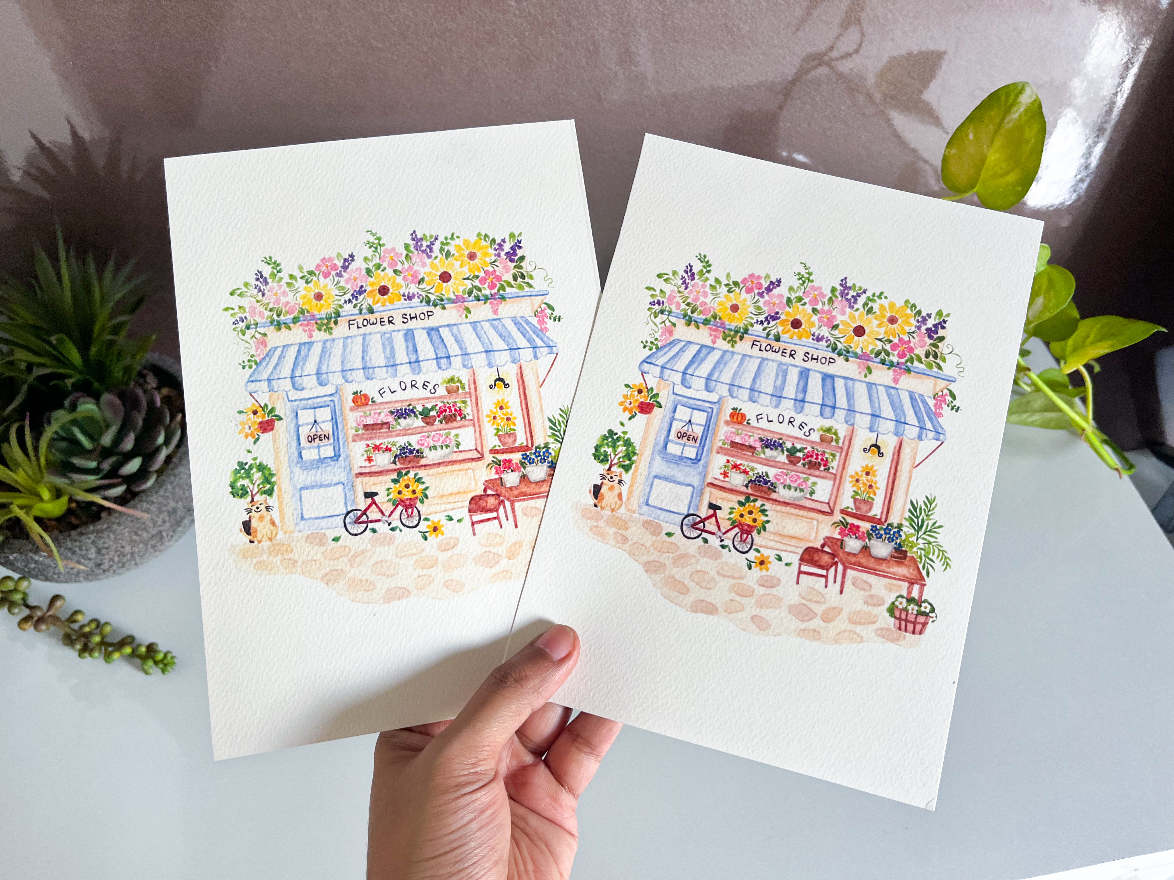 Flores Flower Shop Art Print