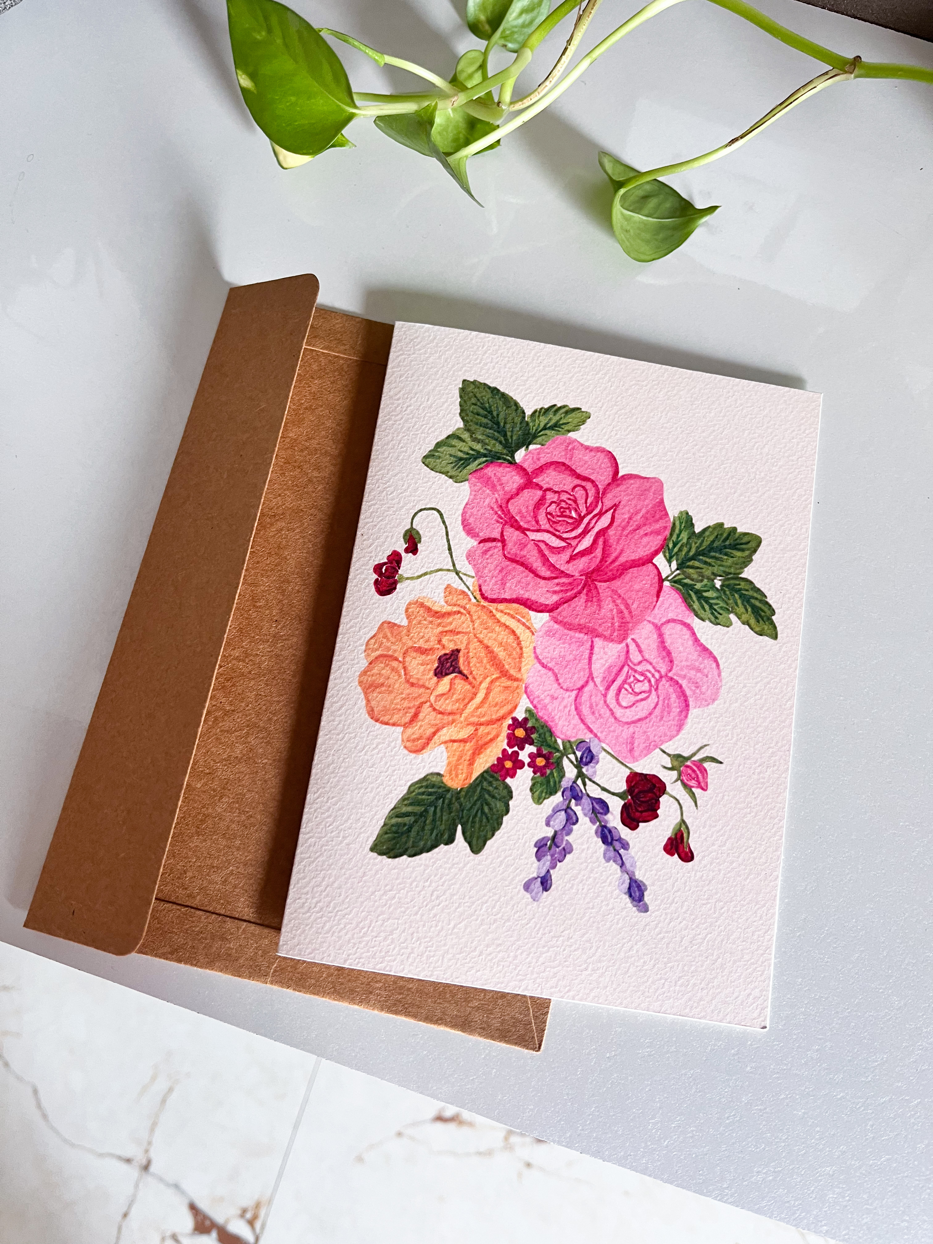 Floral Bouquet Greeting Card