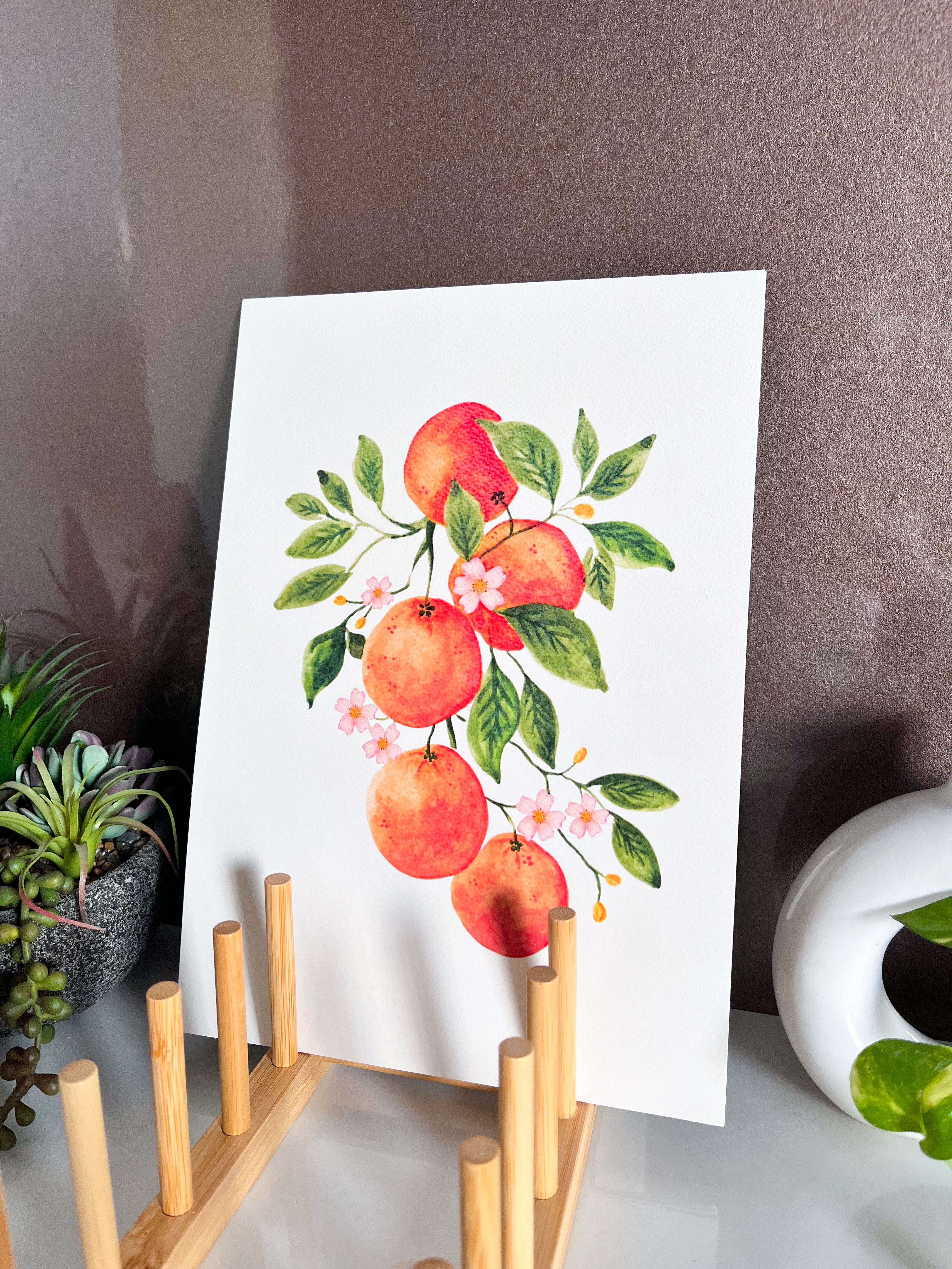 Citrusy Oranges Art Print