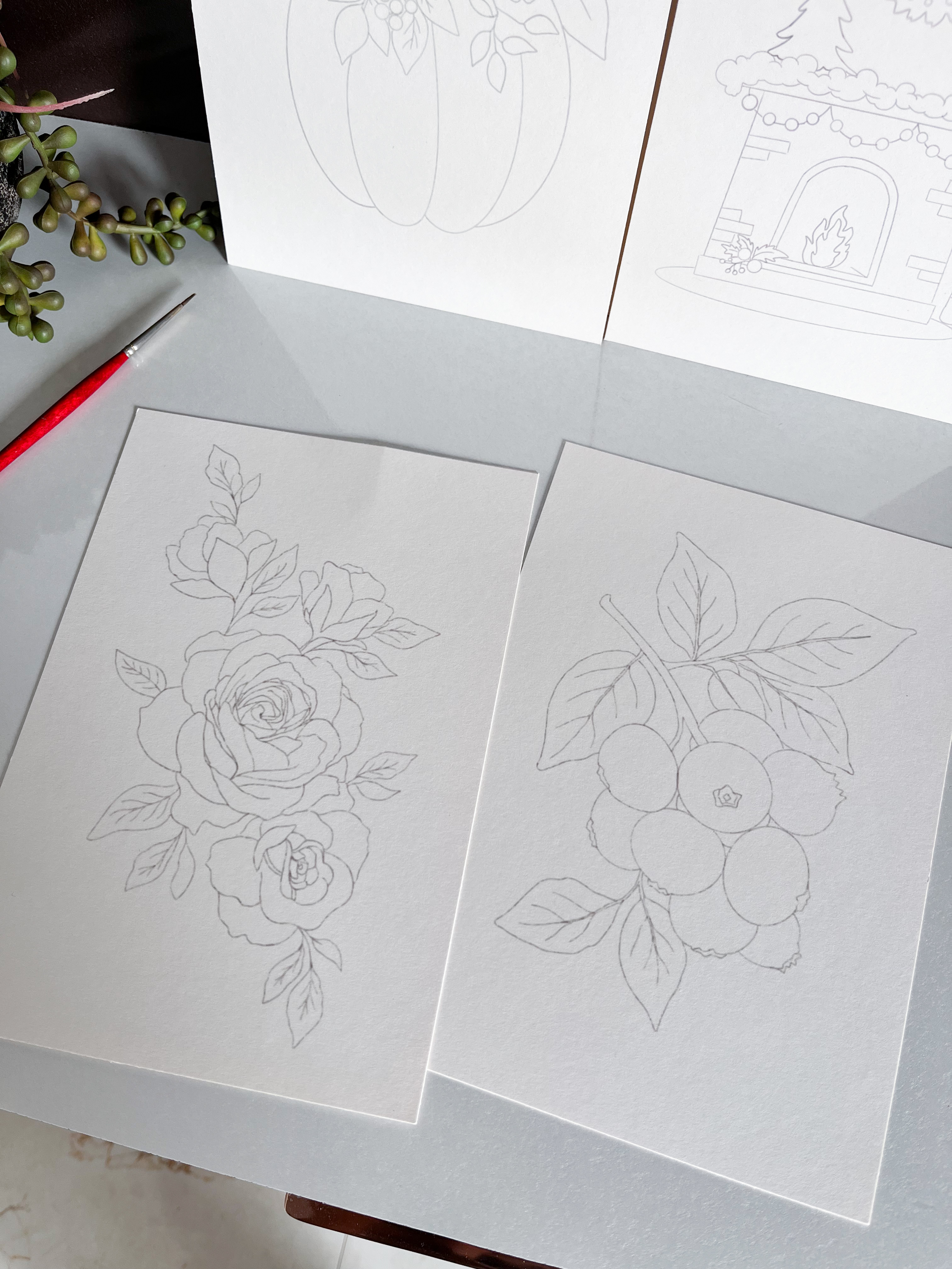 Paintable Art Sheets(Set - 1)