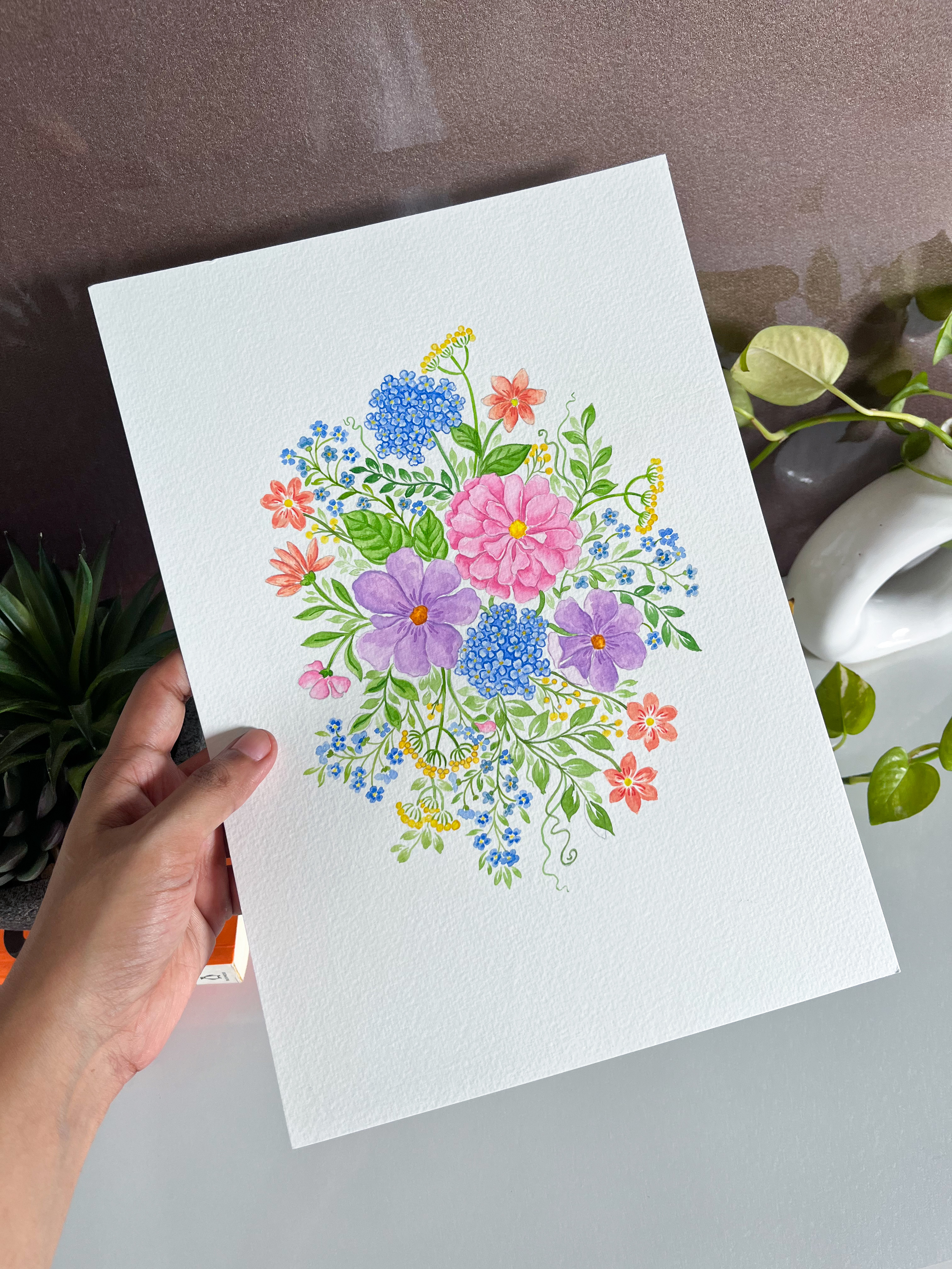Watercolor Floral Bouquet