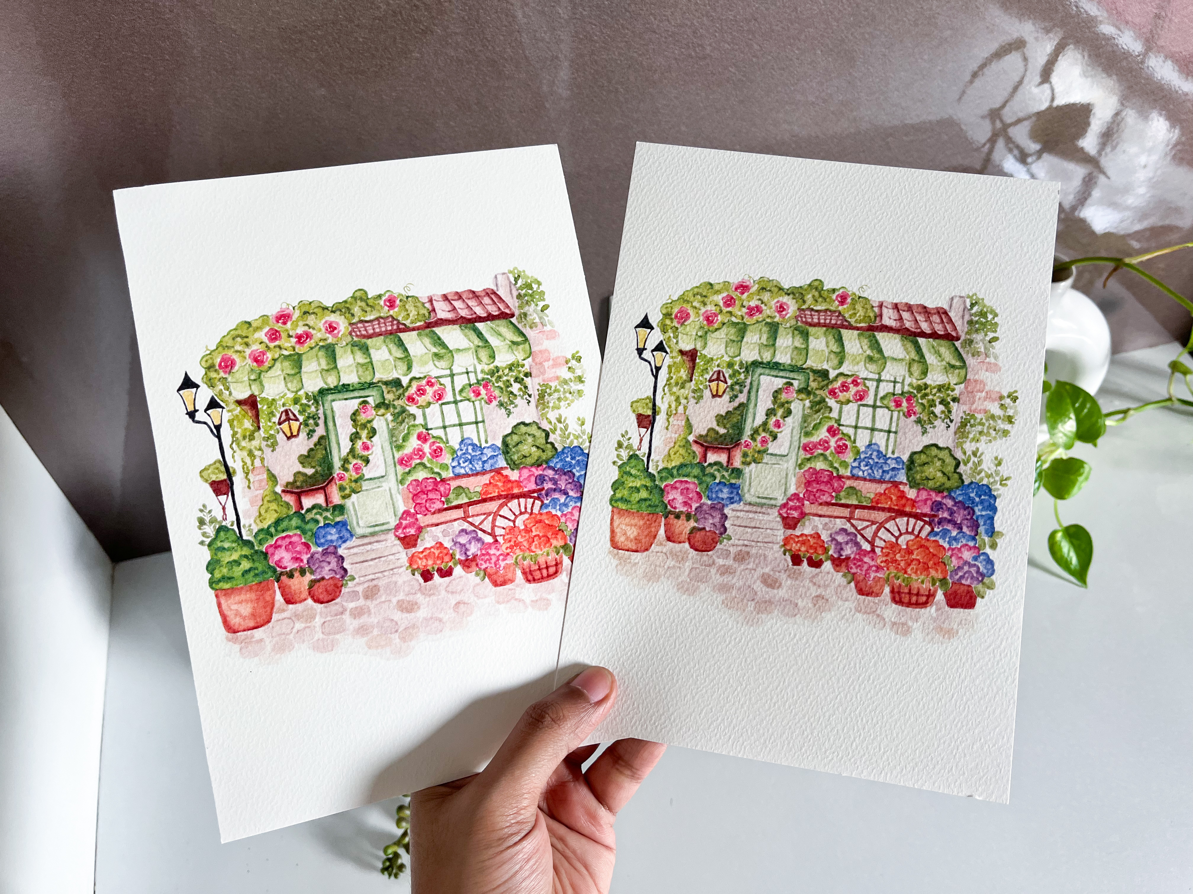 Flower Shop Art Print